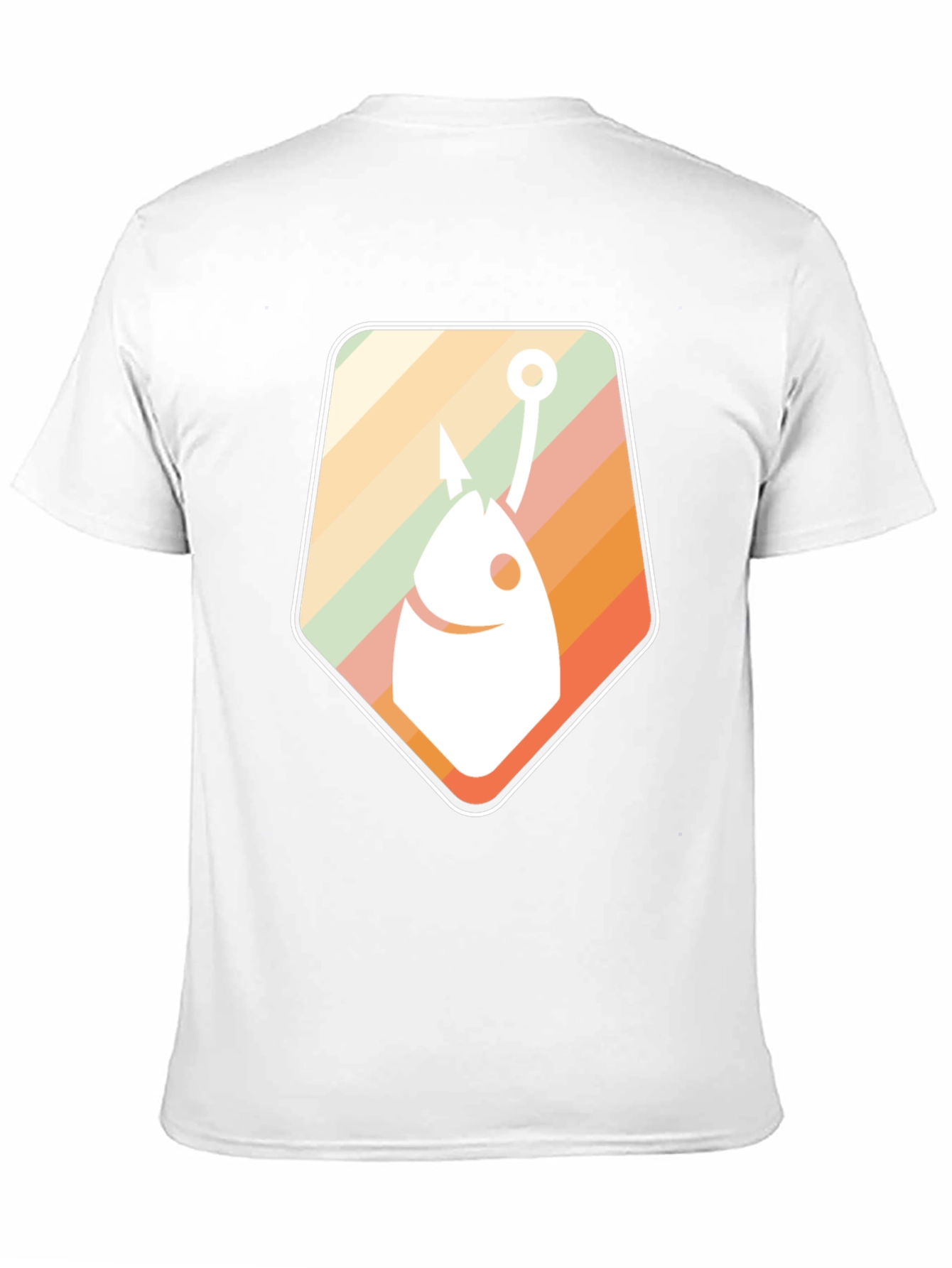 Retro Fish Hook Graphic Tee - Cool Fishing T-Shirt