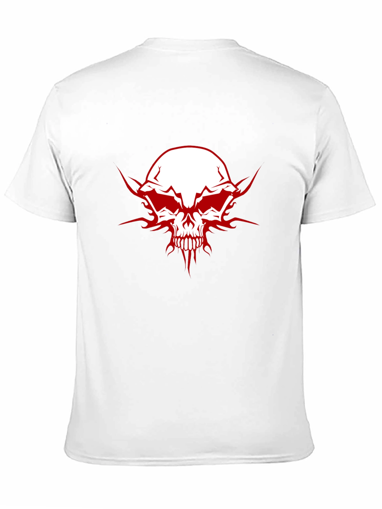 Edgy Skull Graphic Tee - Mens Black Cotton T-Shirt