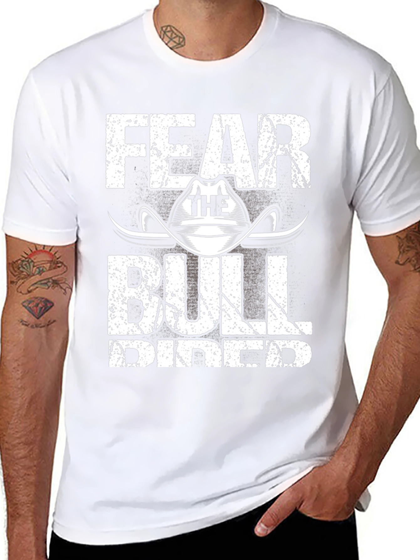 Fear the Bull Rider Graphic T-Shirt