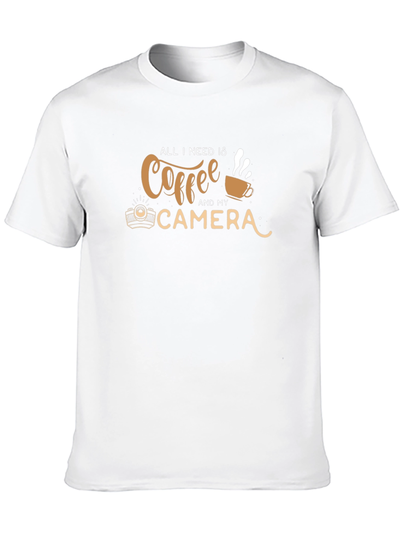 Coffee & Camera Graphic Tee - Photographer Shirt