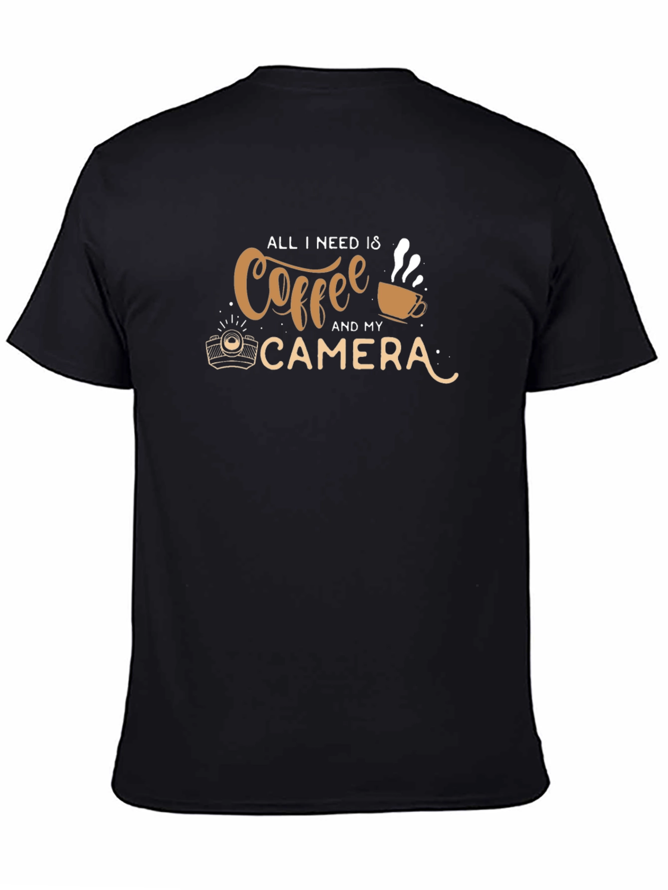 Coffee & Camera Graphic Tee - Photographer Shirt