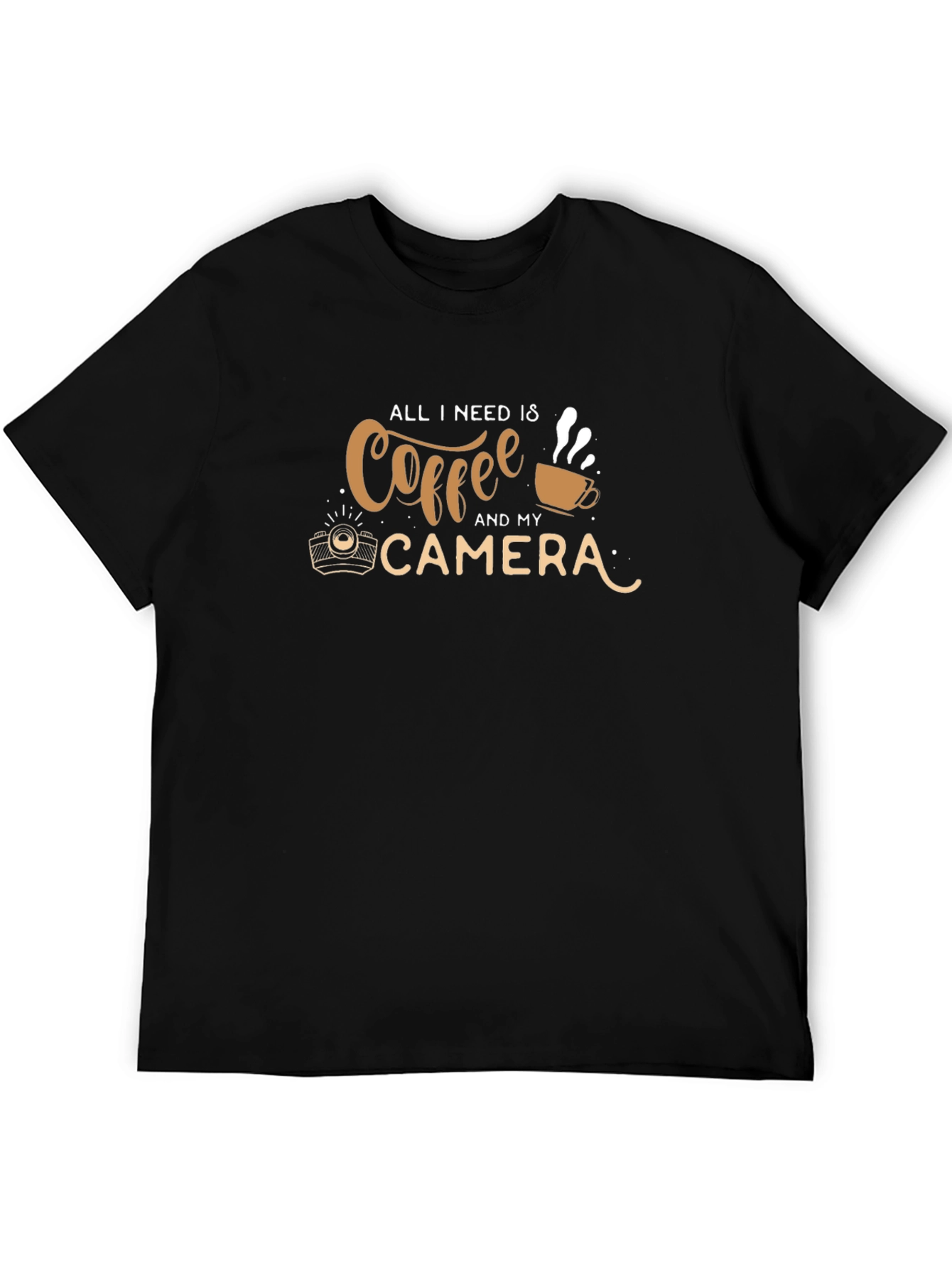 Coffee & Camera Graphic Tee - Photographer Shirt