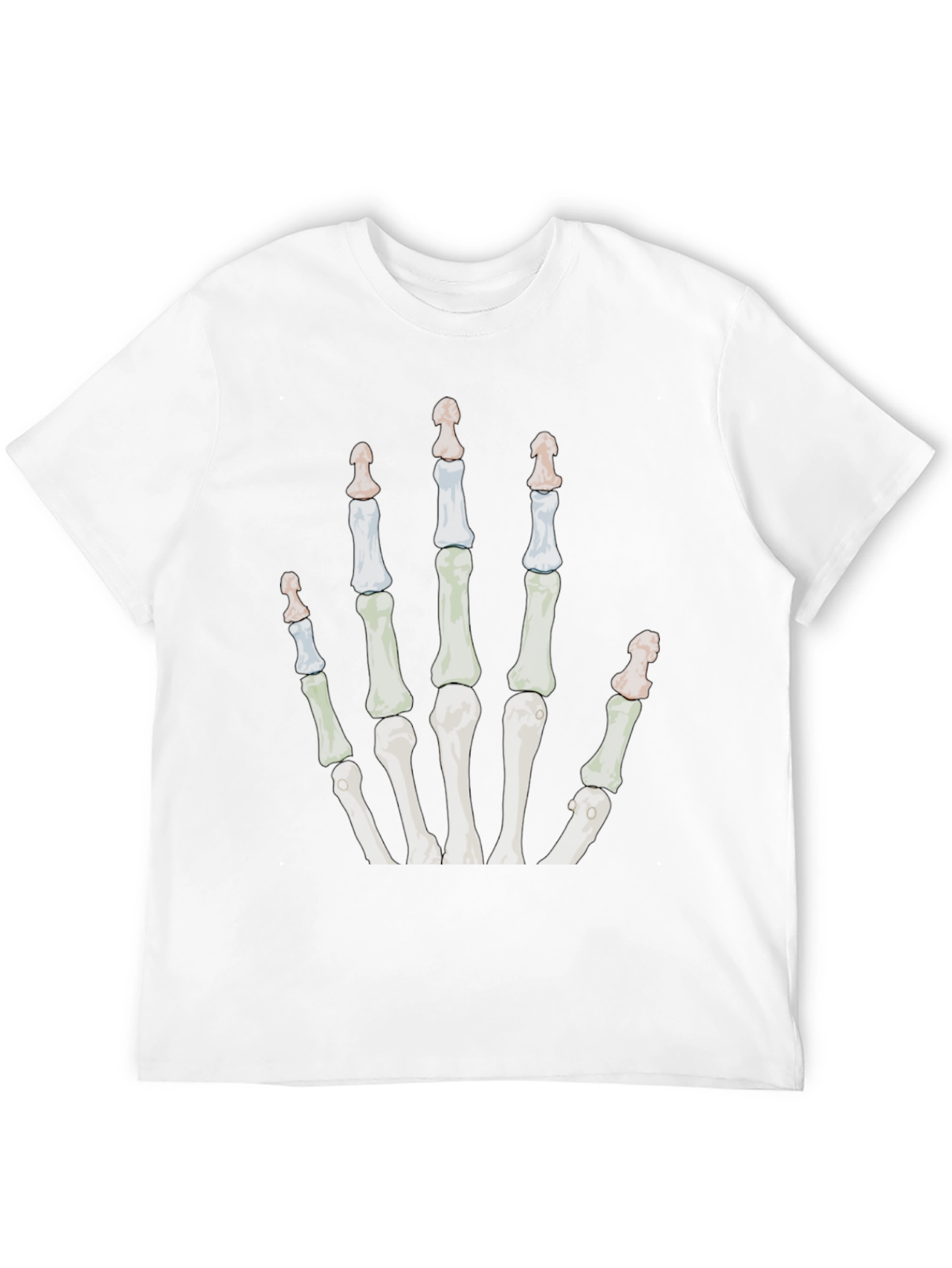 Skeleton Hand T-Shirt - Graphic Print Tee