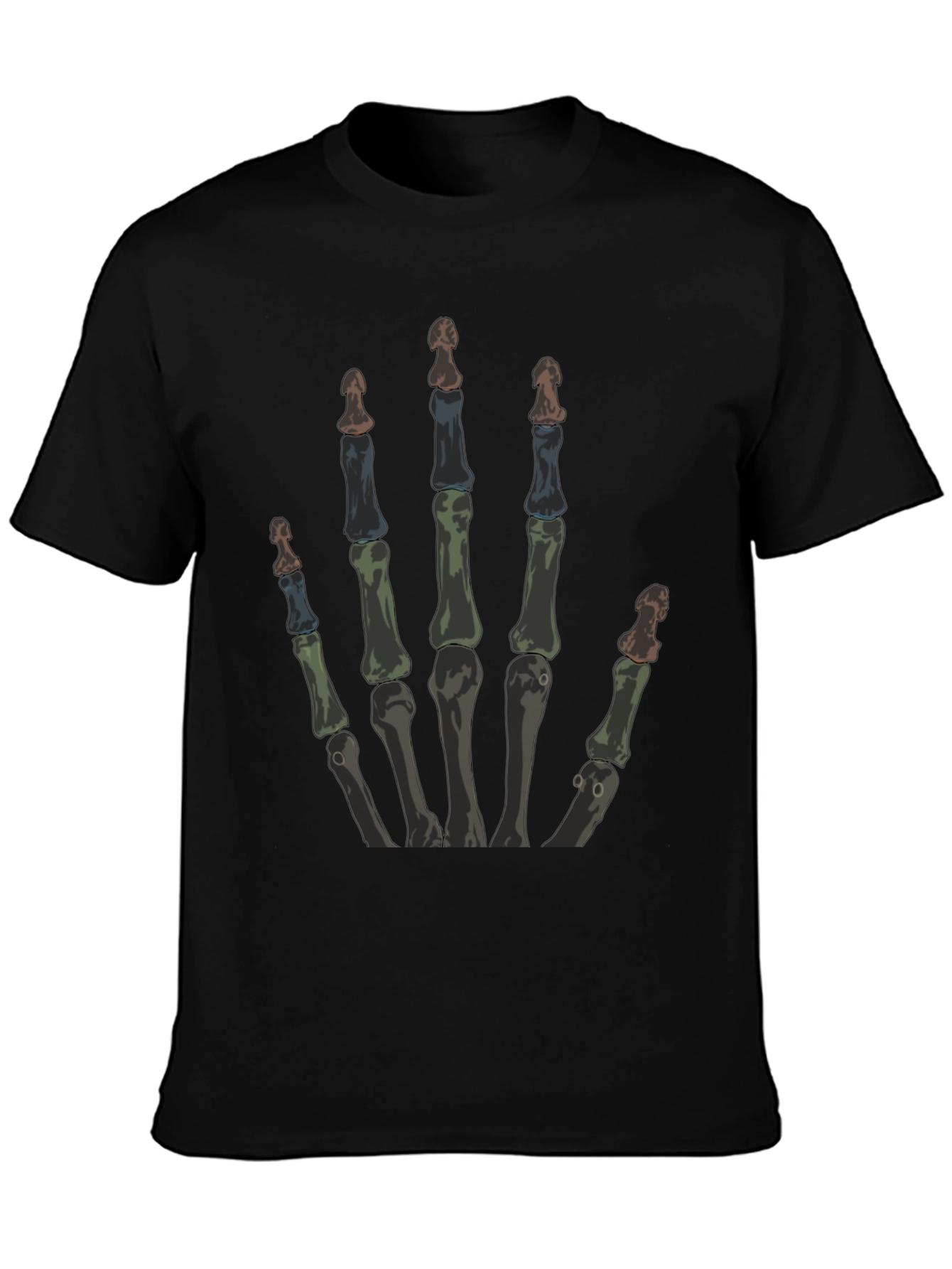 Skeleton Hand T-Shirt - Graphic Print Tee