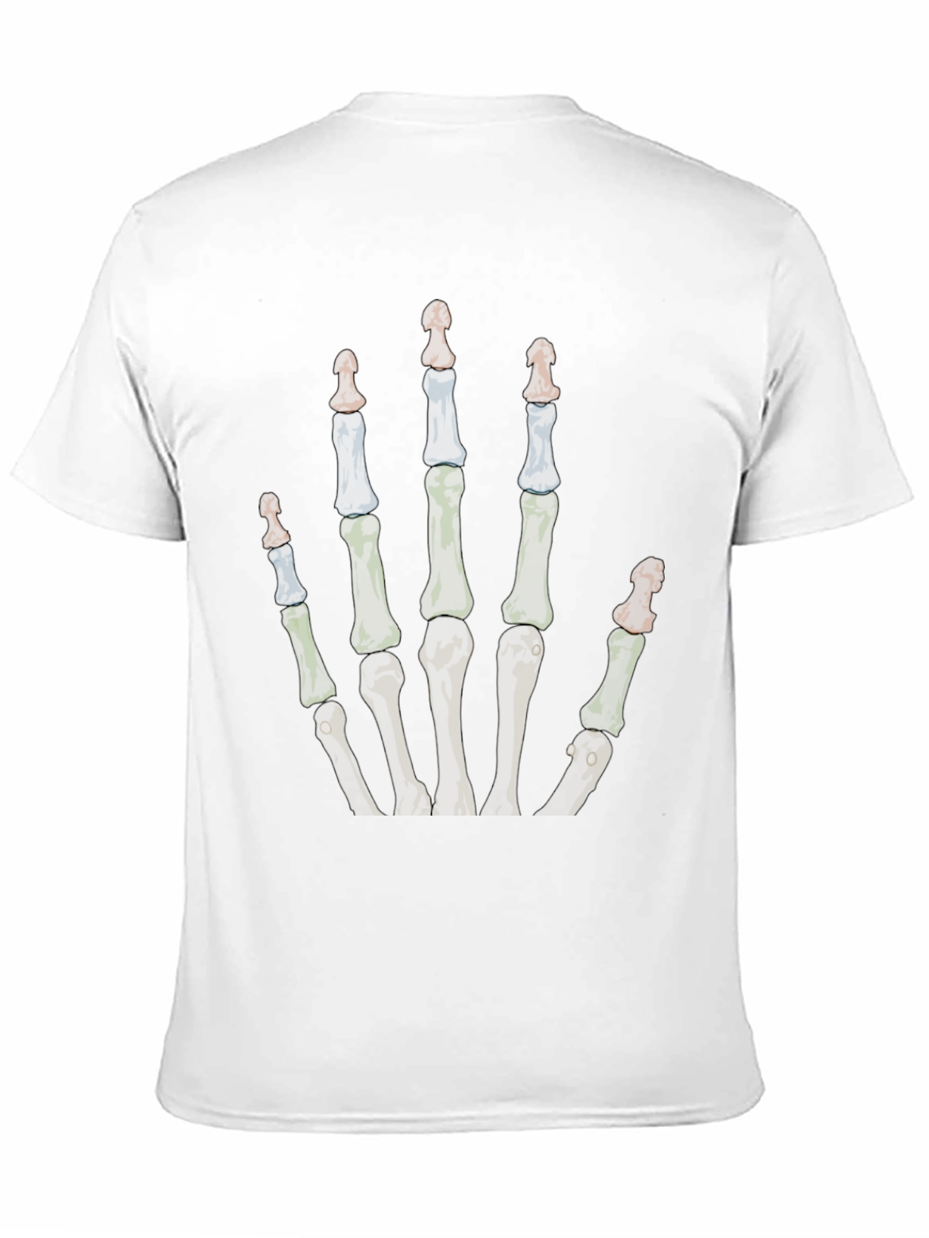 Skeleton Hand T-Shirt - Graphic Print Tee