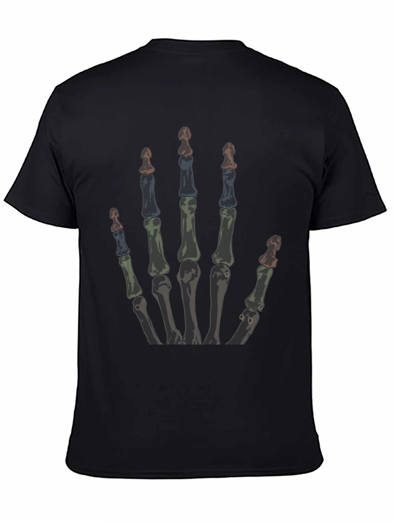 Skeleton Hand T-Shirt - Graphic Print Tee