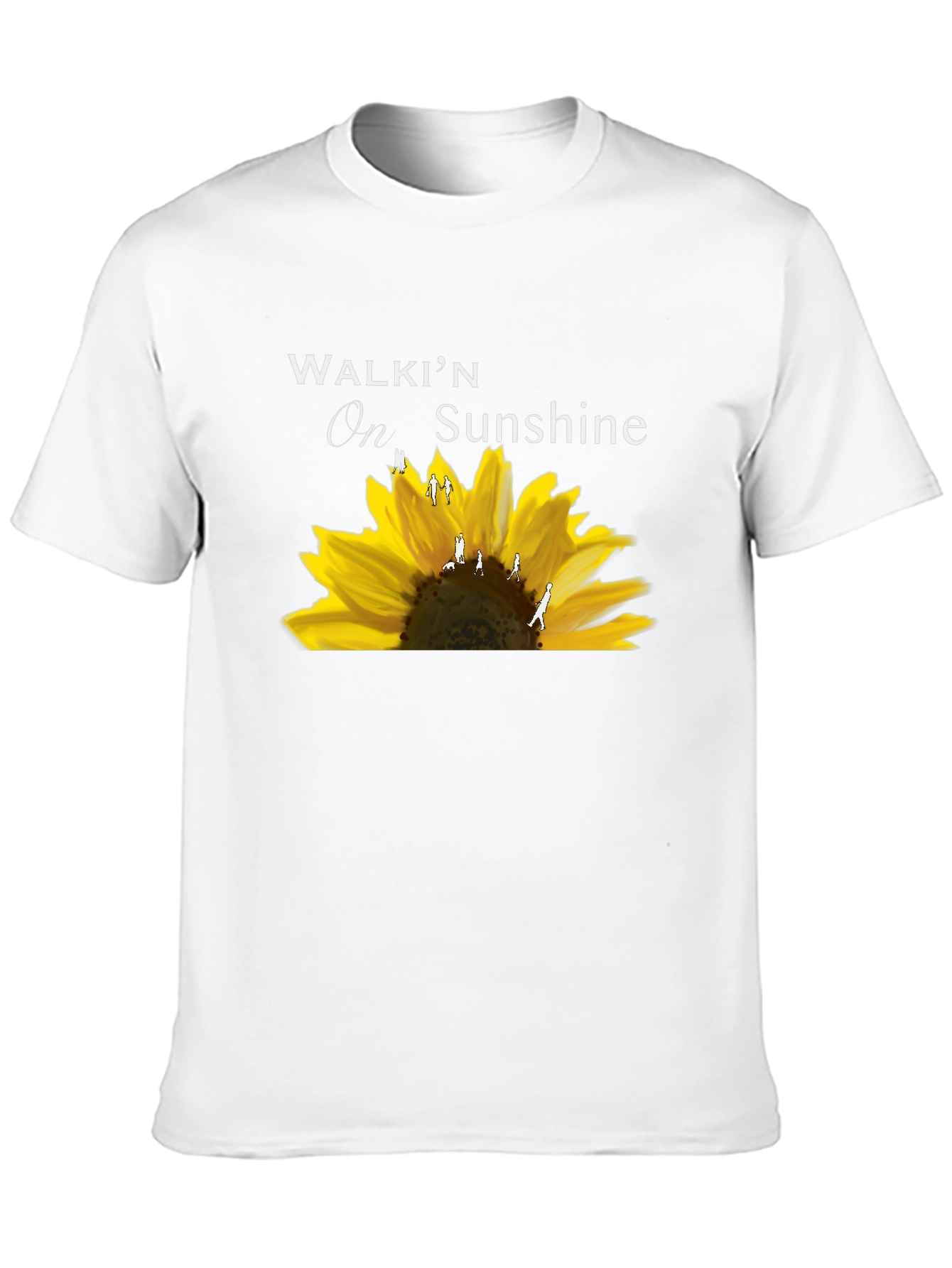 Walkin On Sunshine Sunflower Graphic T-Shirt