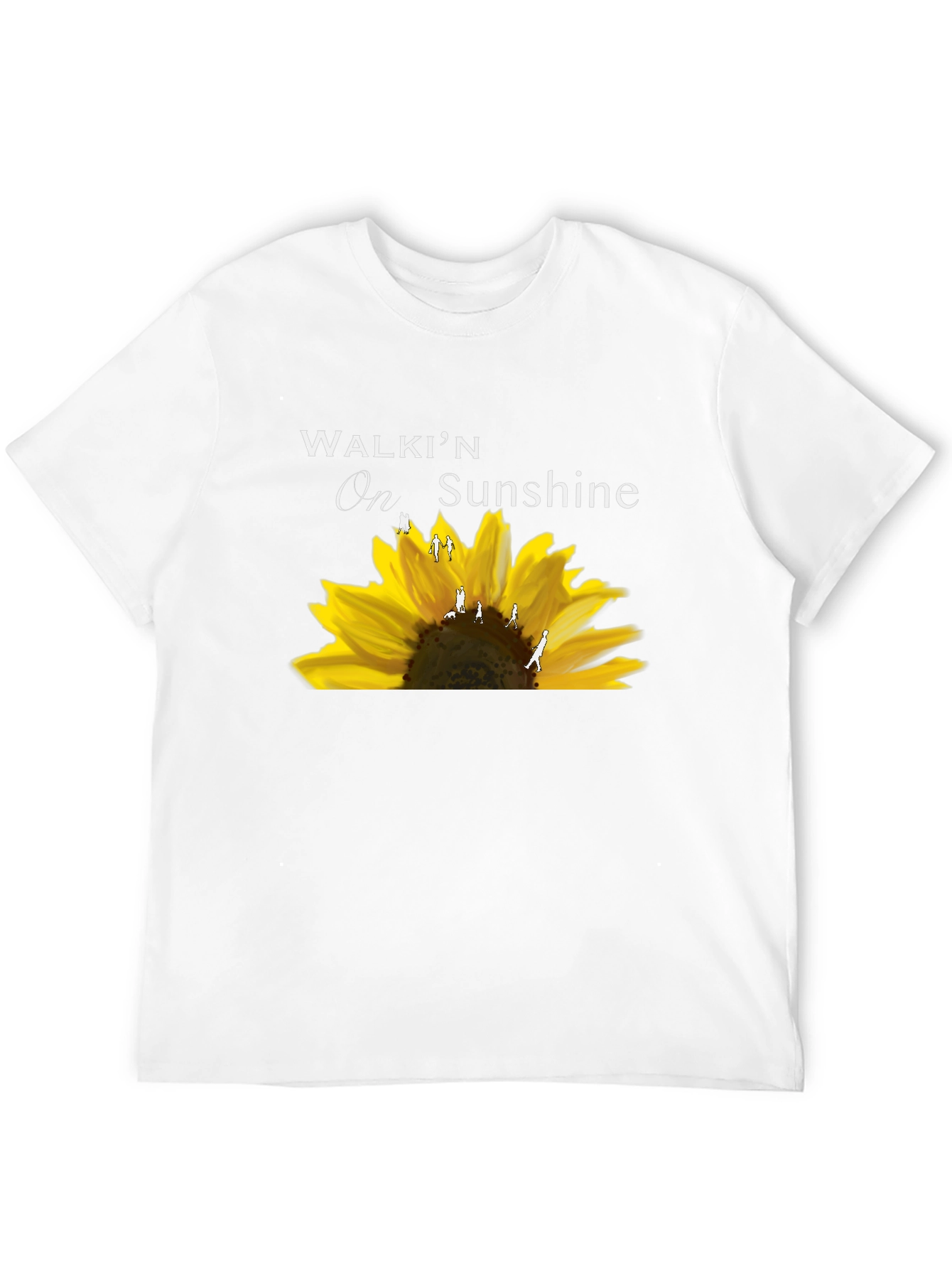 Walkin On Sunshine Sunflower Graphic T-Shirt