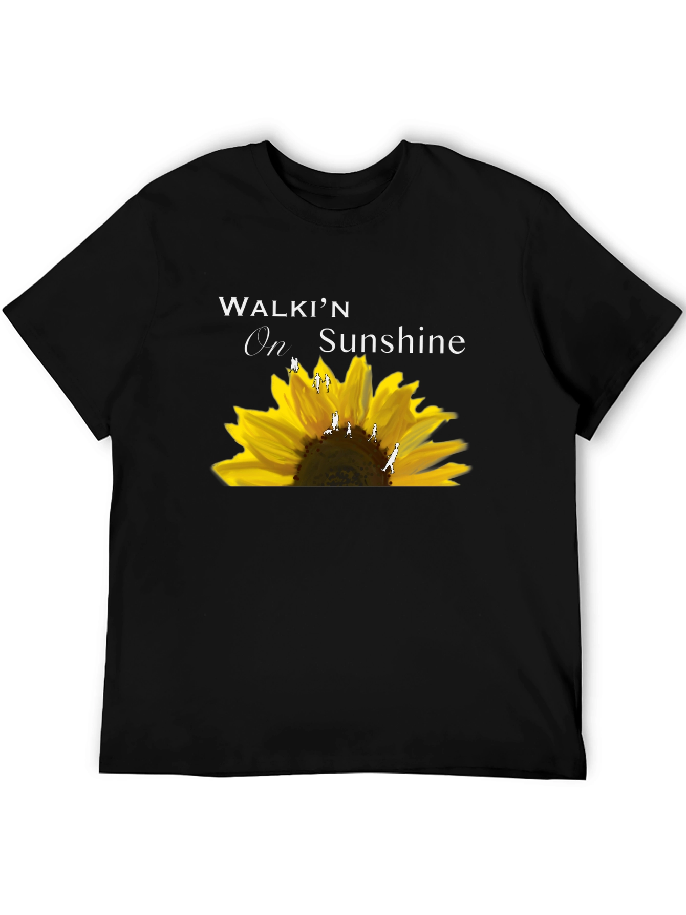 Walkin On Sunshine Sunflower Graphic T-Shirt