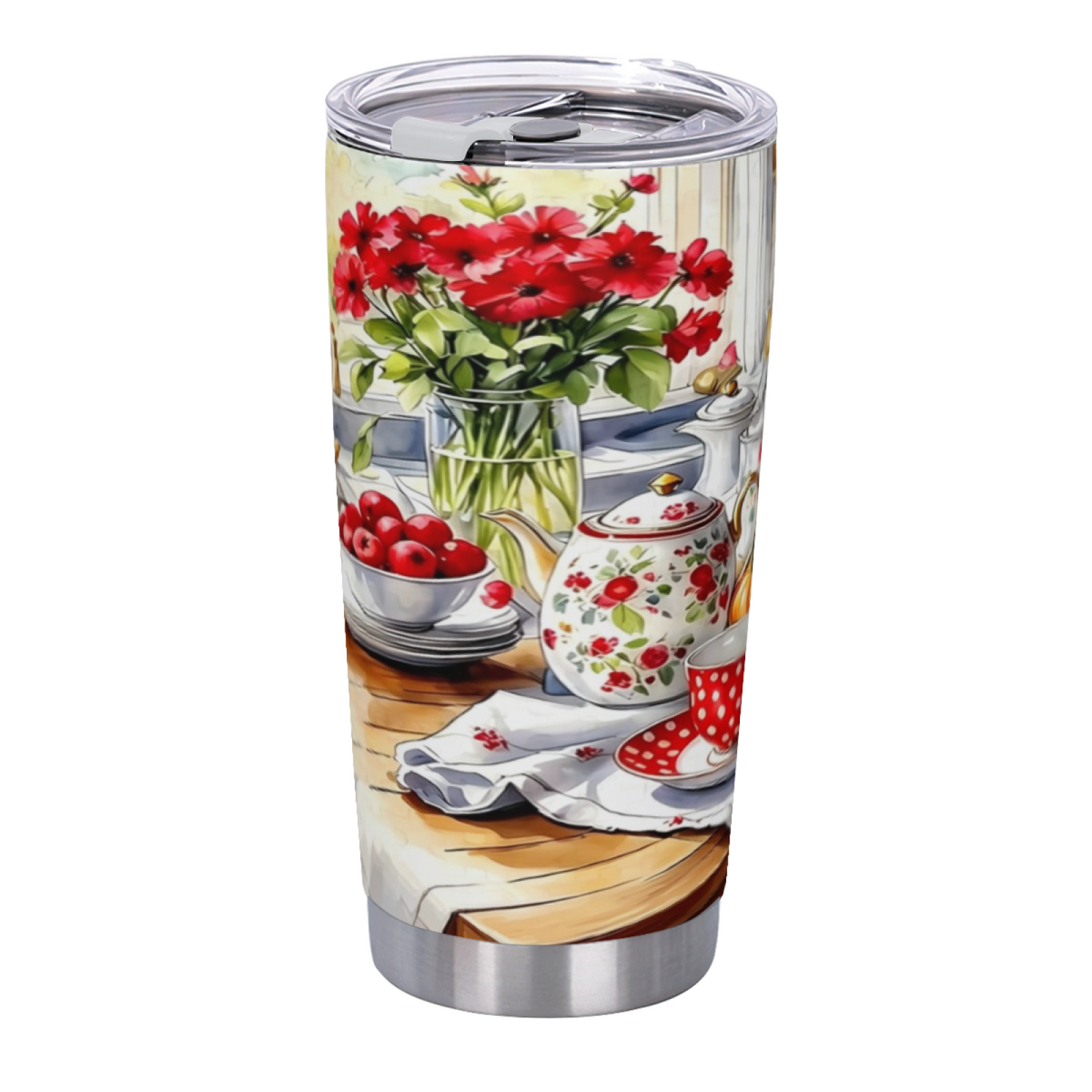 Magical Northern Lights Mountain Lake View 20oz Travel Tumbler