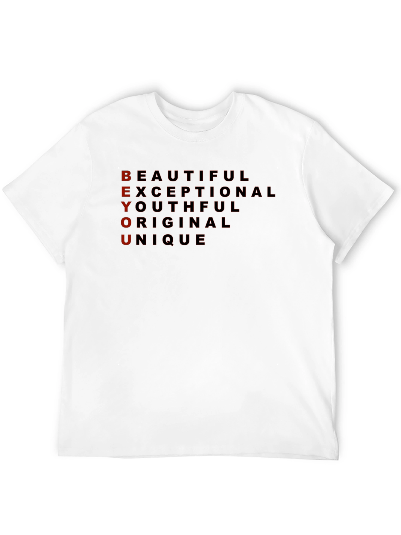 BEYOU Graphic Print Black T-Shirt