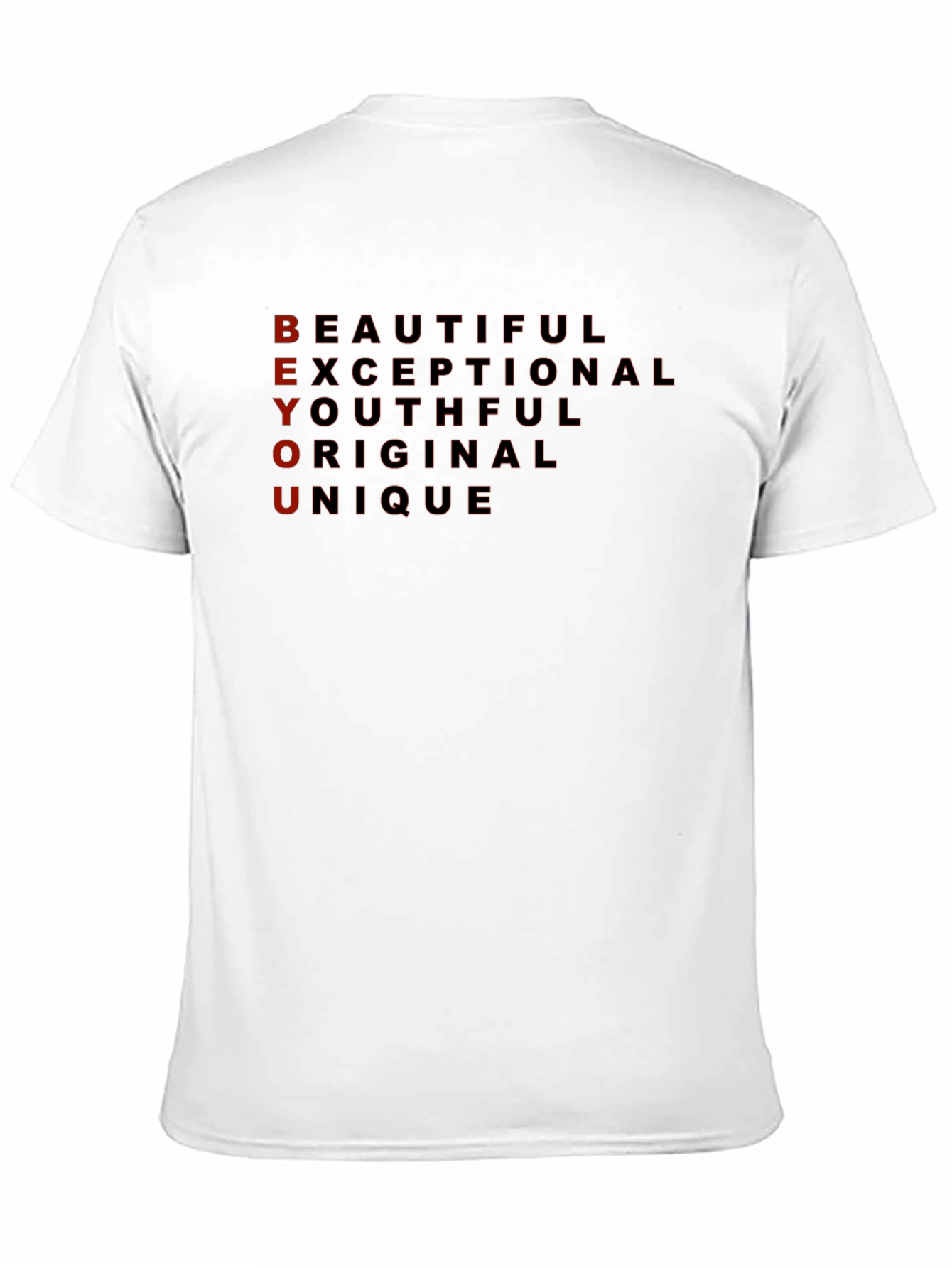 BEYOU Graphic Print Black T-Shirt