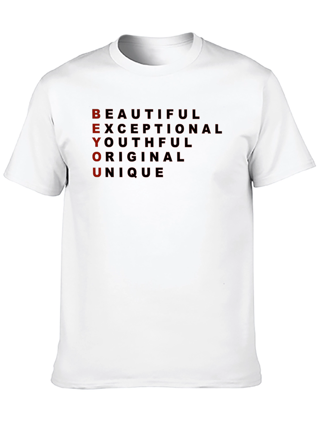 BEYOU Graphic Print Black T-Shirt