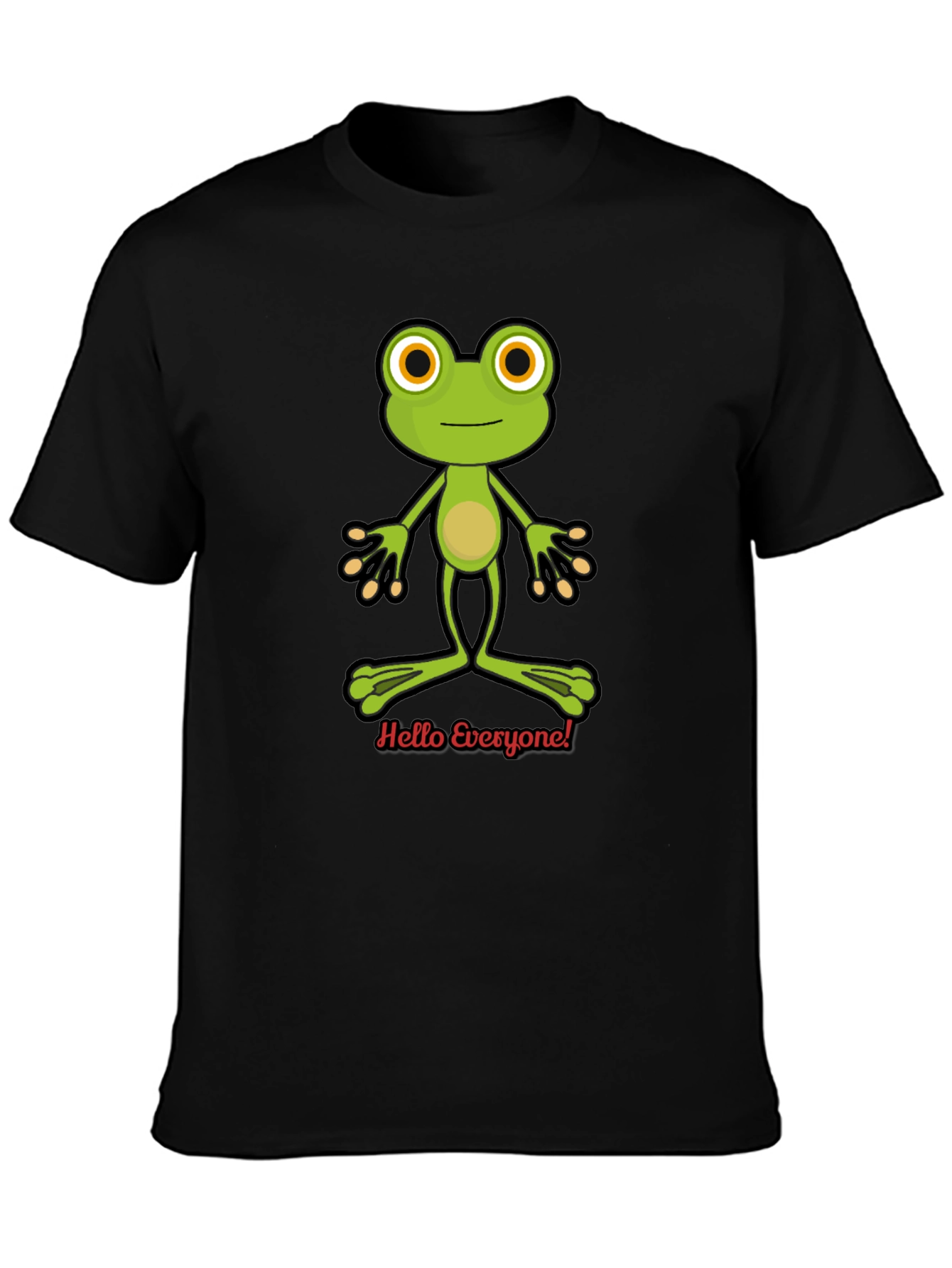 Frog Hello Everyone Graphic T-Shirt
