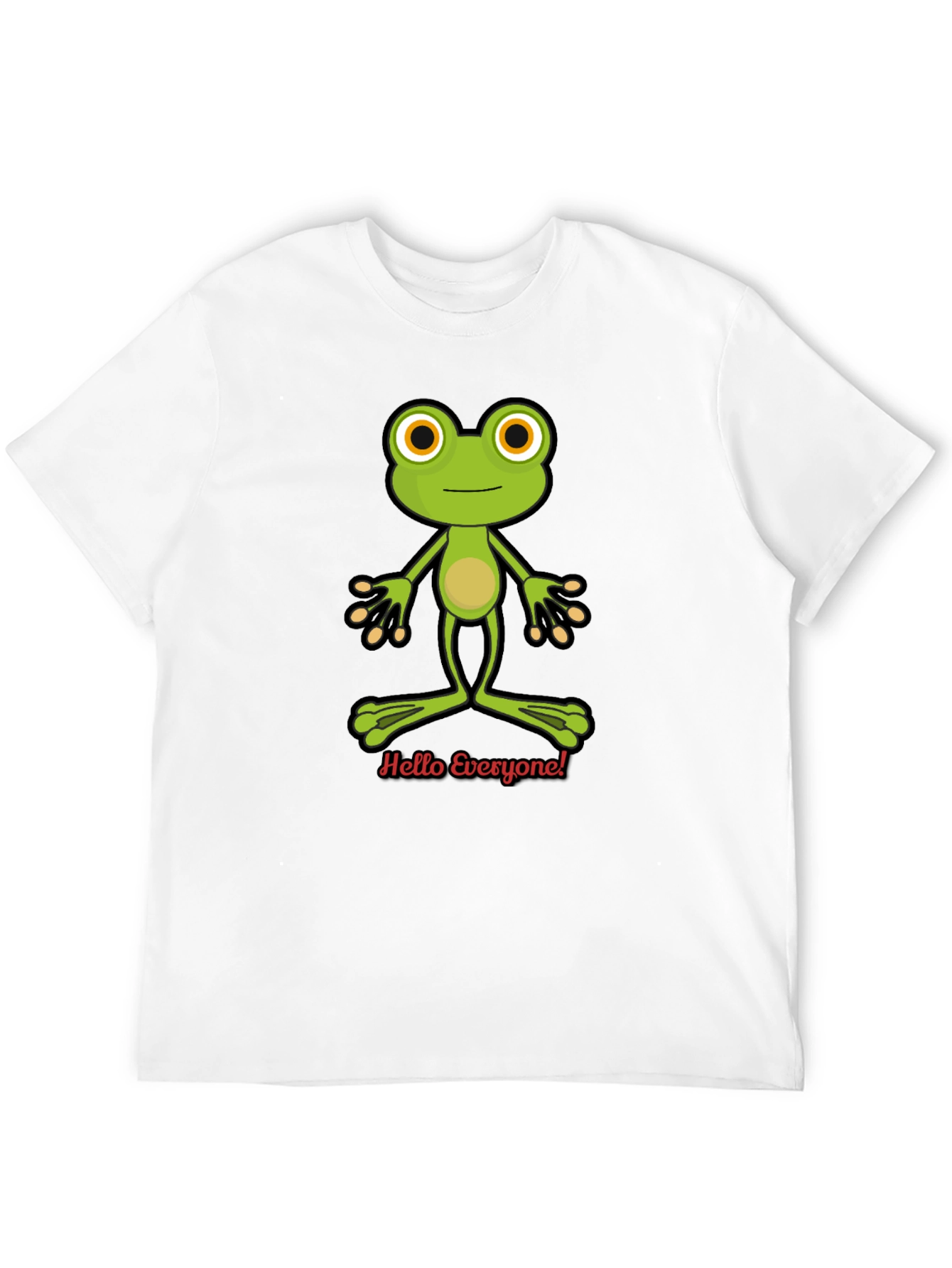 Frog Hello Everyone Graphic T-Shirt