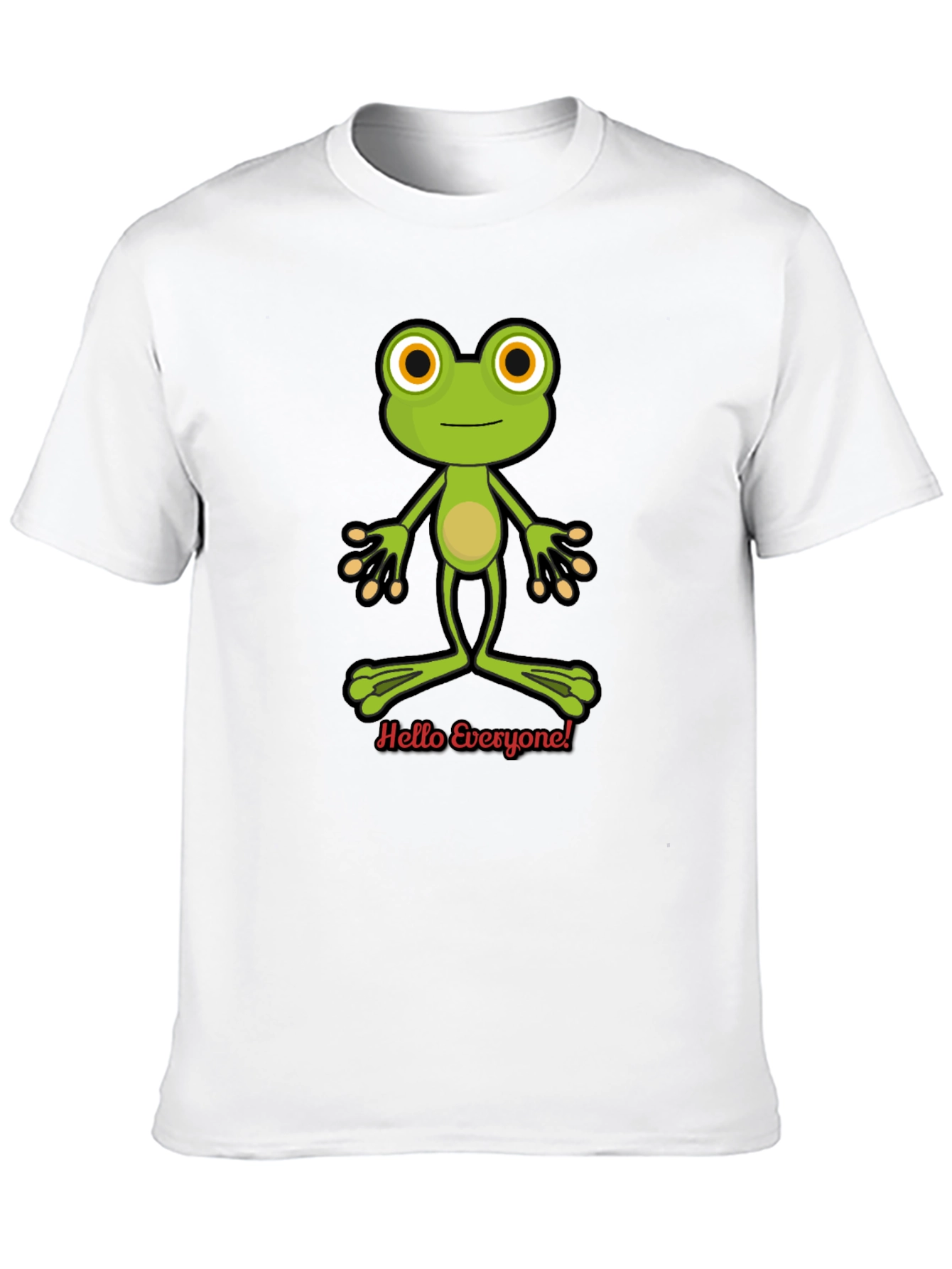 Frog Hello Everyone Graphic T-Shirt