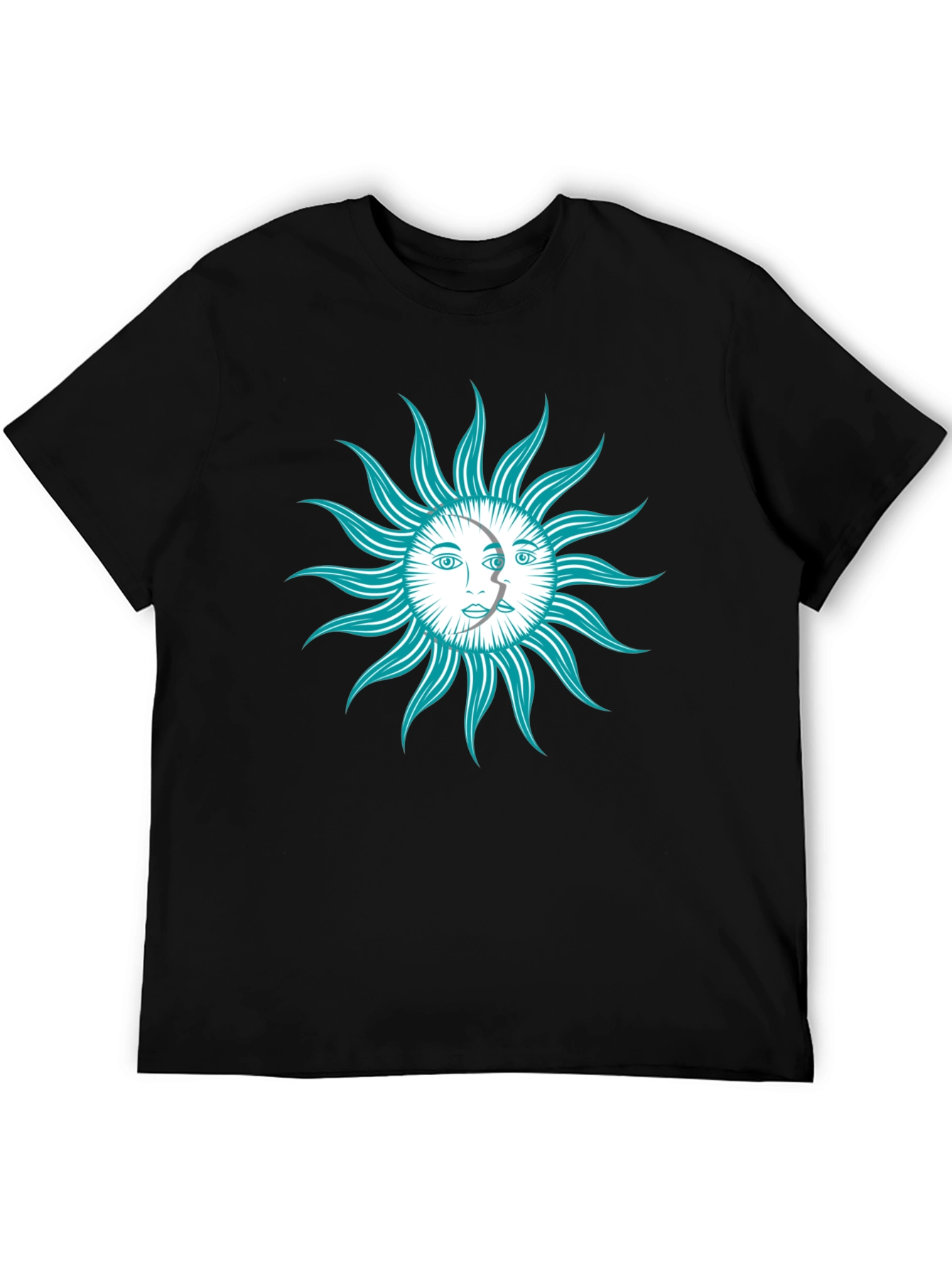 Celestial Sun & Moon Graphic T-Shirt
