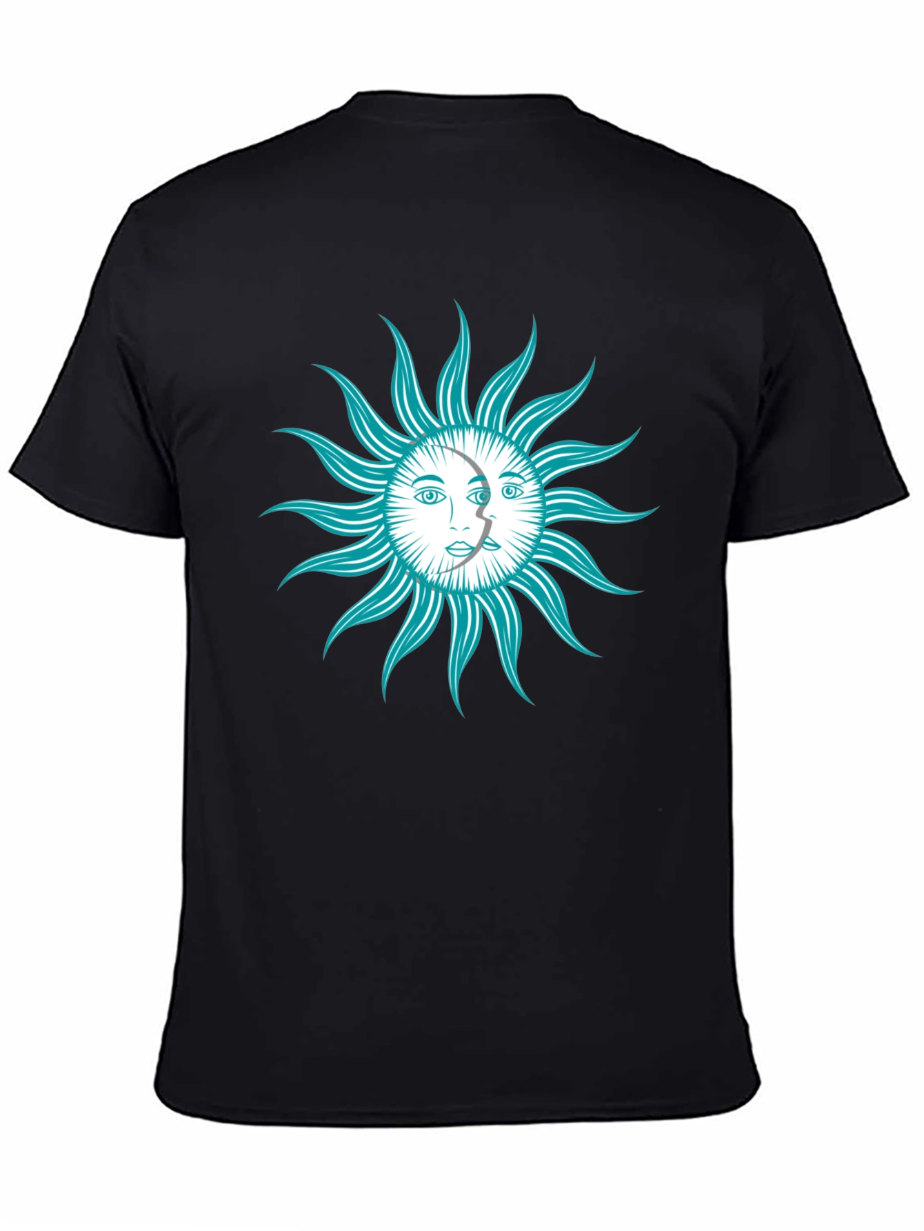 Celestial Sun & Moon Graphic T-Shirt