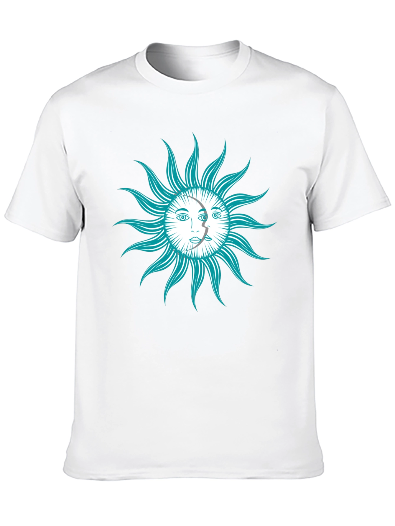 Celestial Sun & Moon Graphic T-Shirt