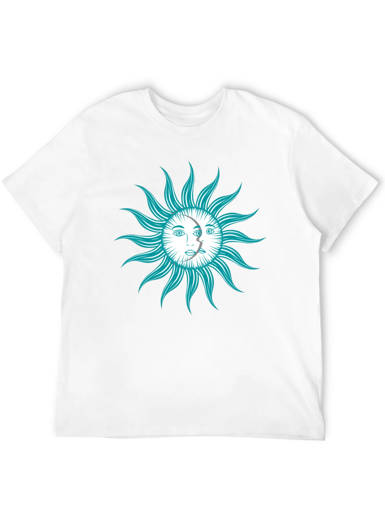 Celestial Sun & Moon Graphic T-Shirt
