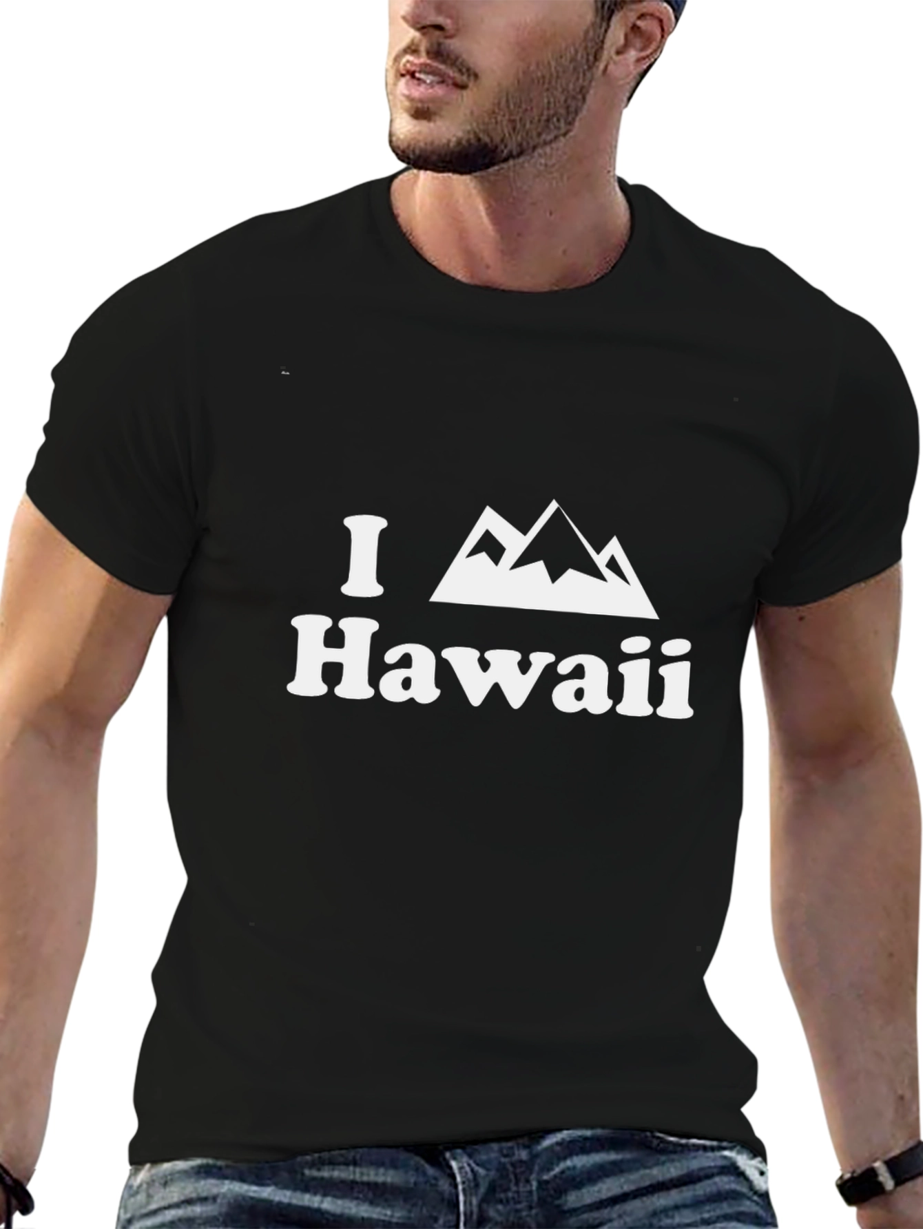 I Love Hawaii Black T-Shirt