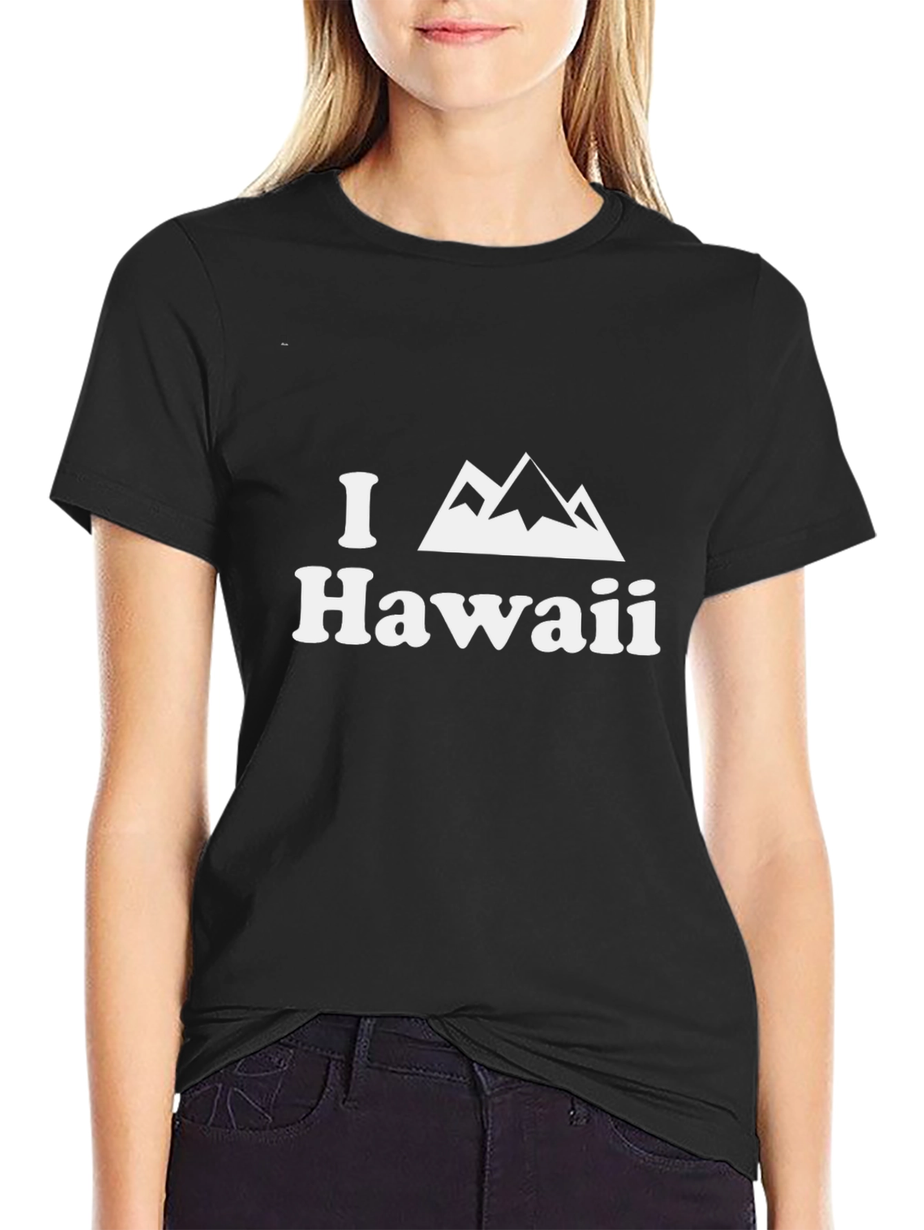 I Love Hawaii Black T-Shirt