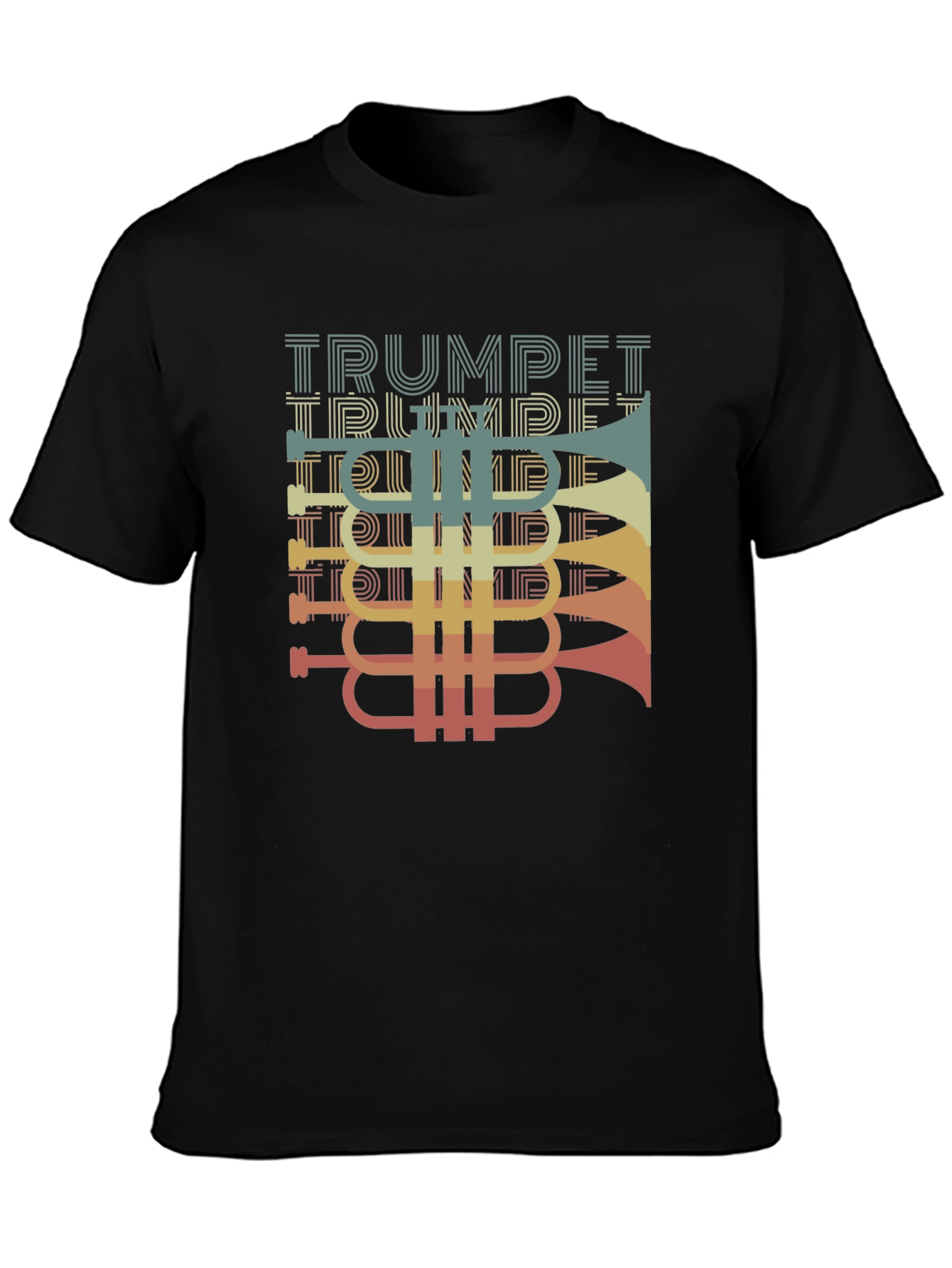 Retro Trumpet Graphic T-Shirt - Music Lover Tee