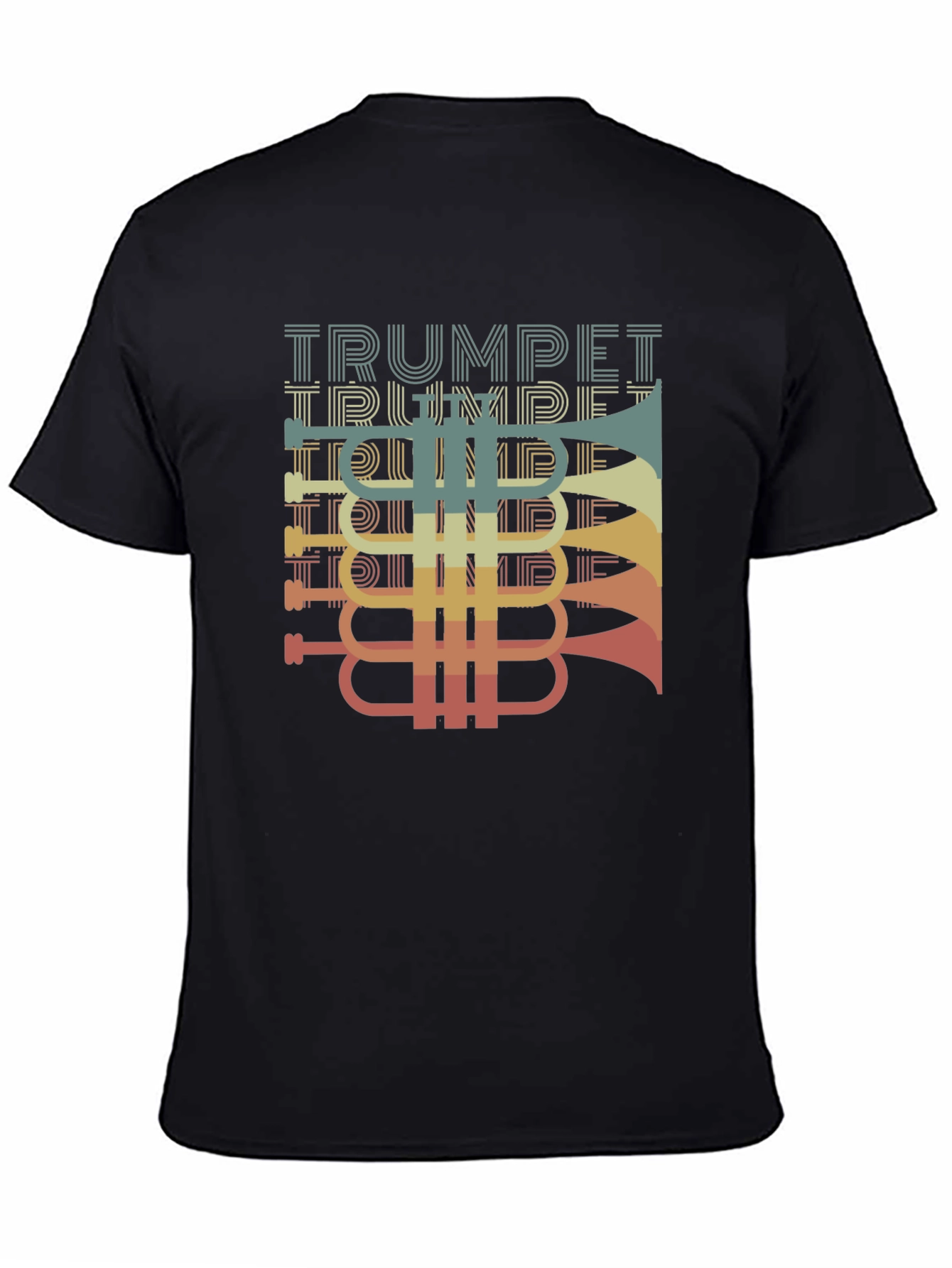 Retro Trumpet Graphic T-Shirt - Music Lover Tee