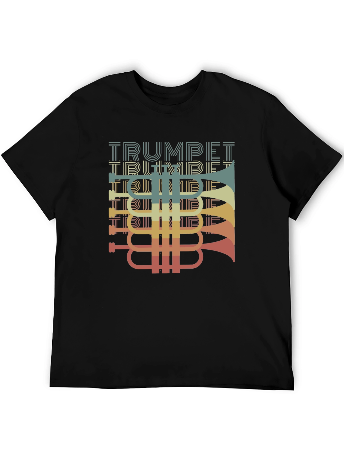 Retro Trumpet Graphic T-Shirt - Music Lover Tee
