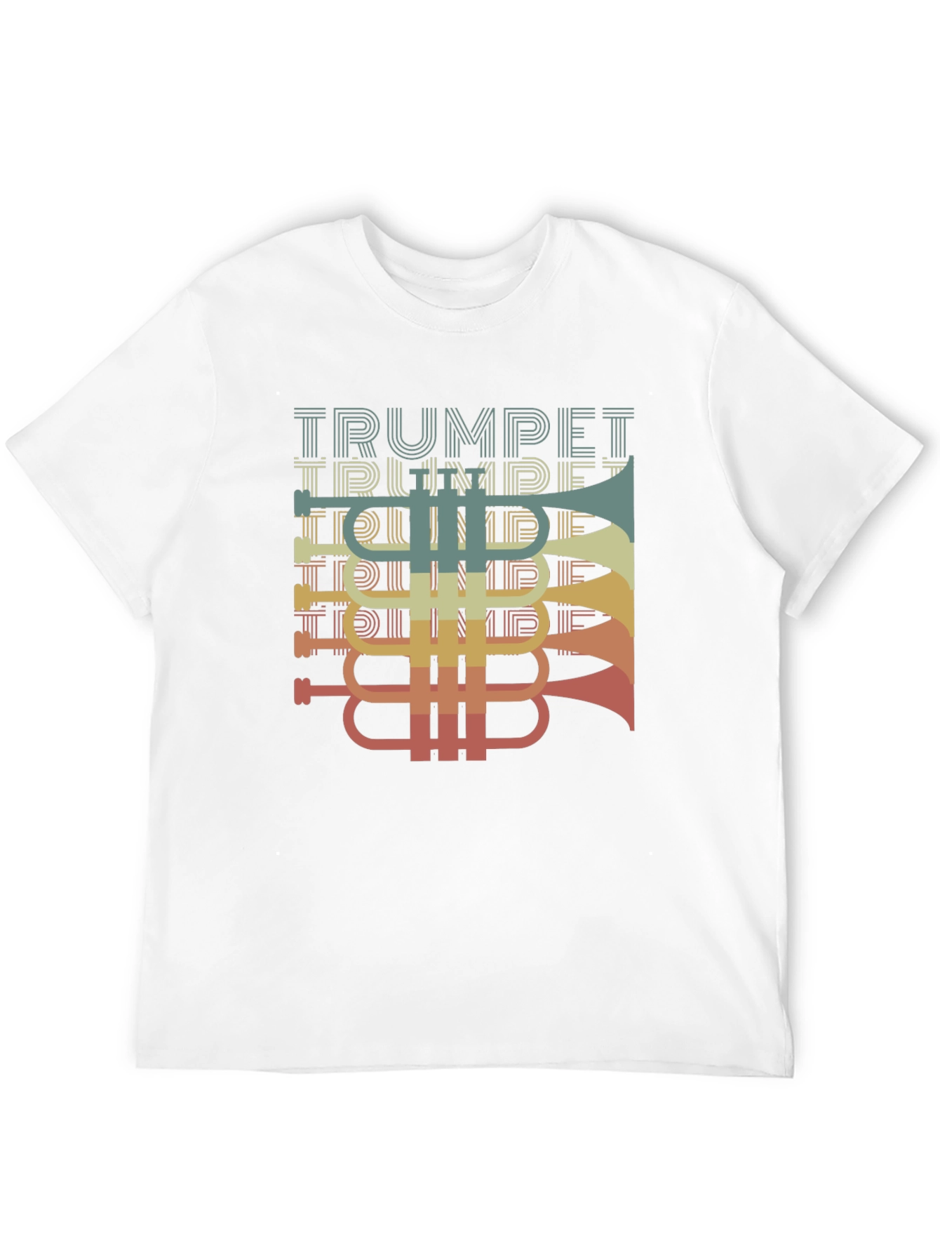 Retro Trumpet Graphic T-Shirt - Music Lover Tee