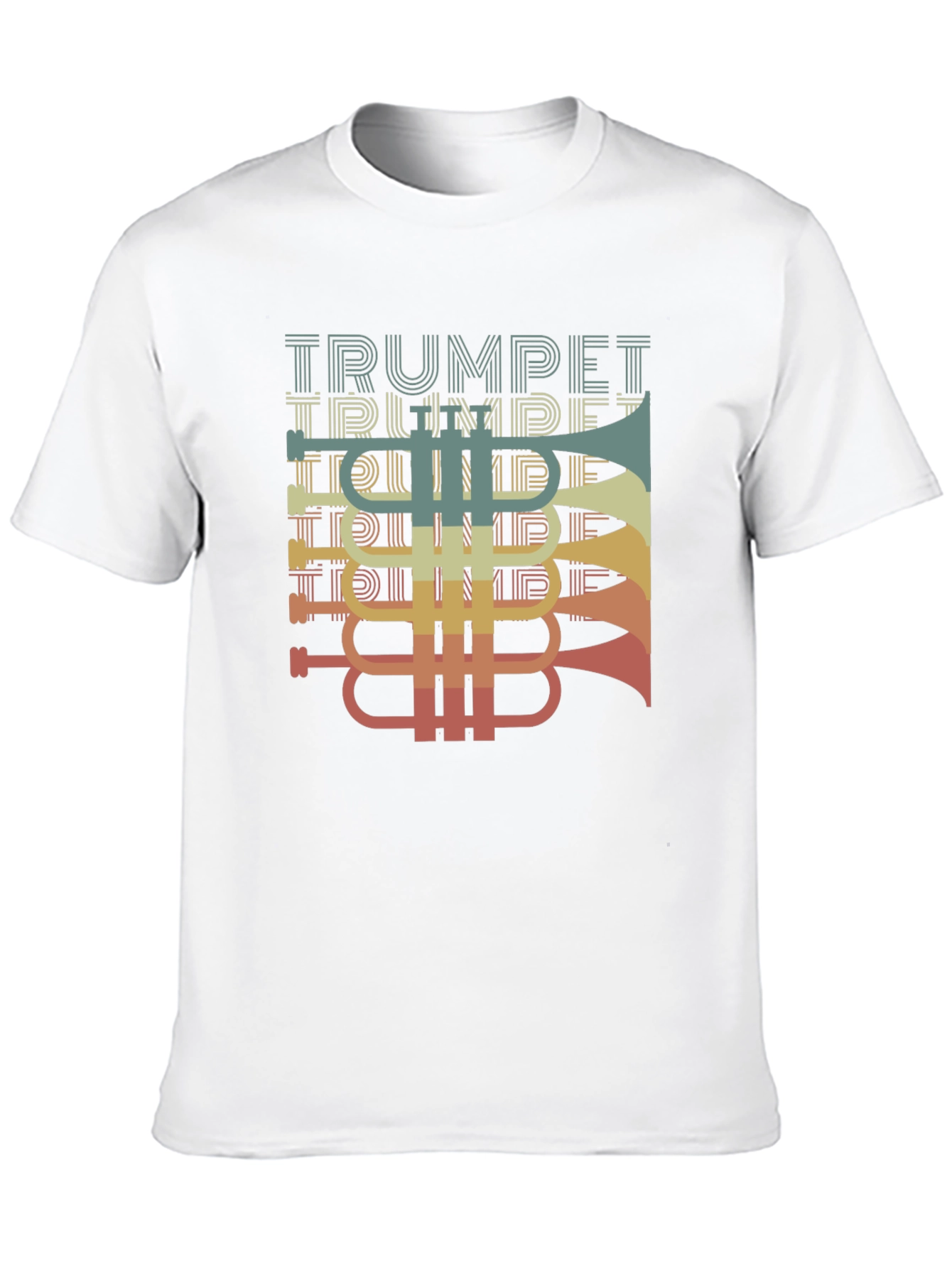 Retro Trumpet Graphic T-Shirt - Music Lover Tee