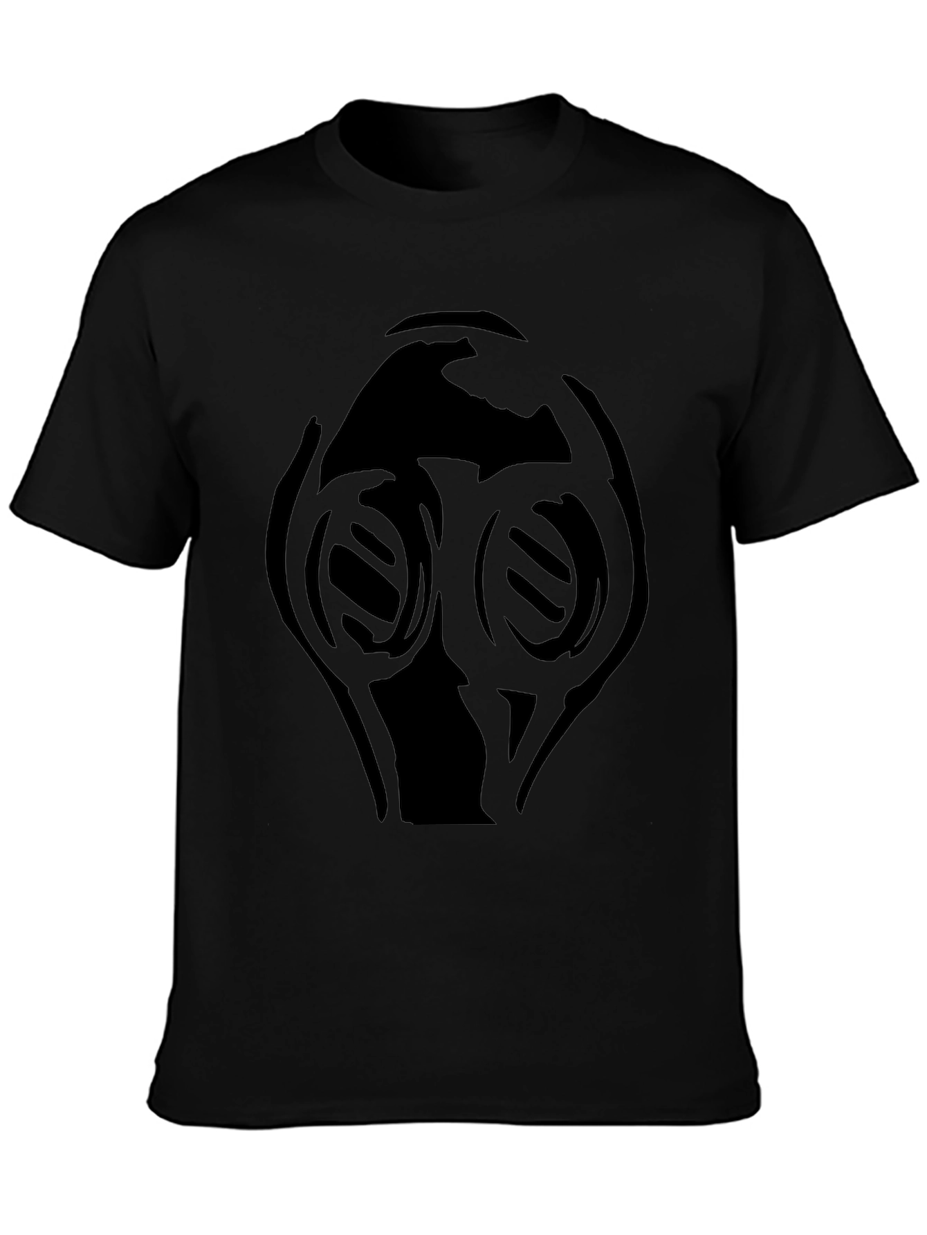 Black T-Shirt with Gas Mask Graphic
