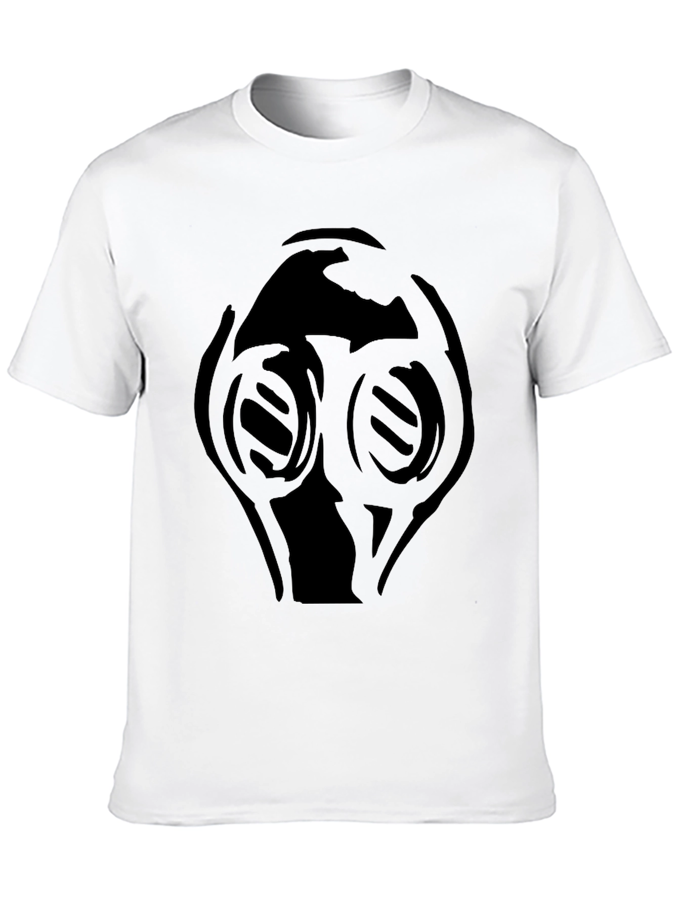 Black T-Shirt with Gas Mask Graphic