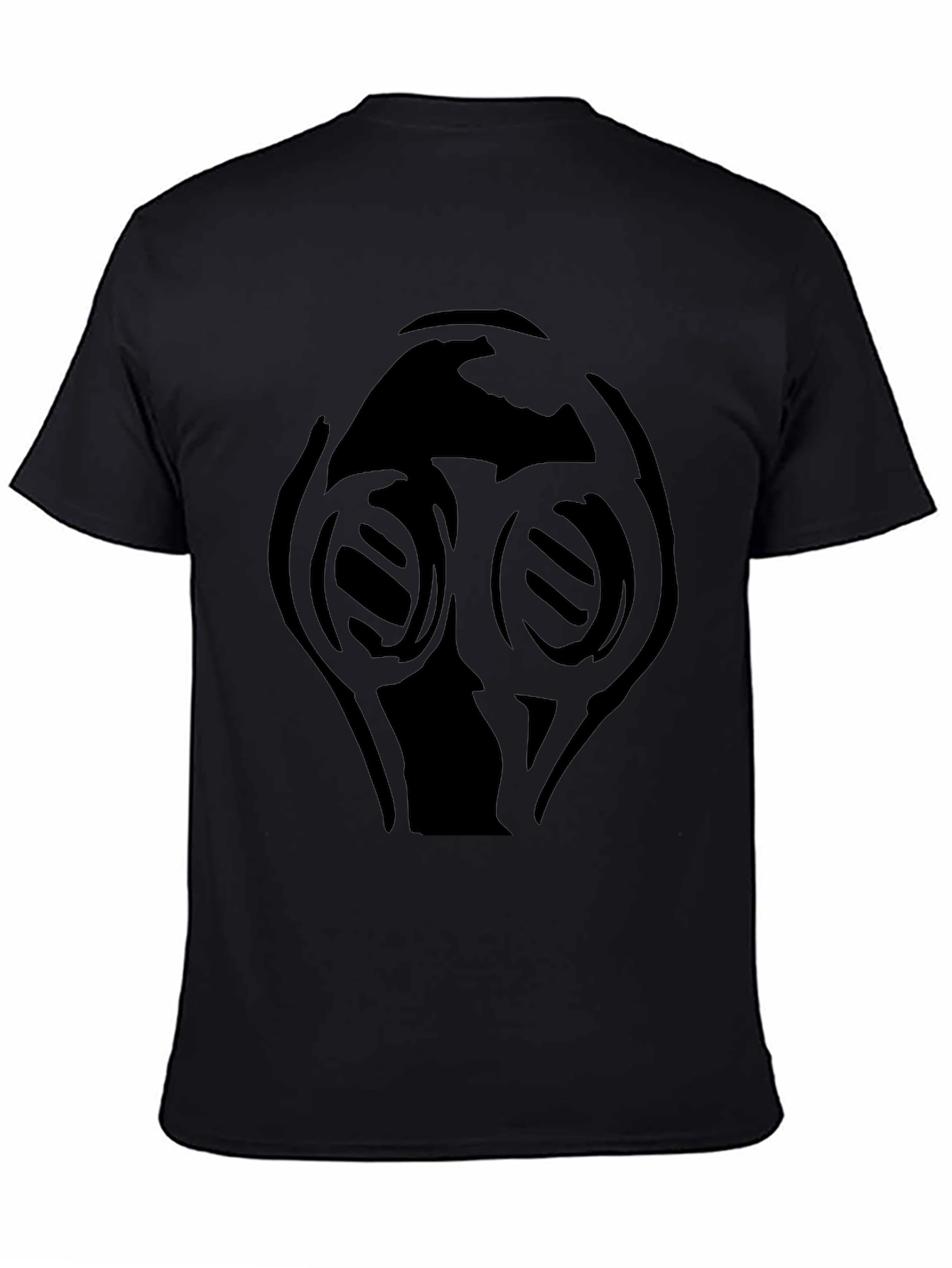 Black T-Shirt with Gas Mask Graphic