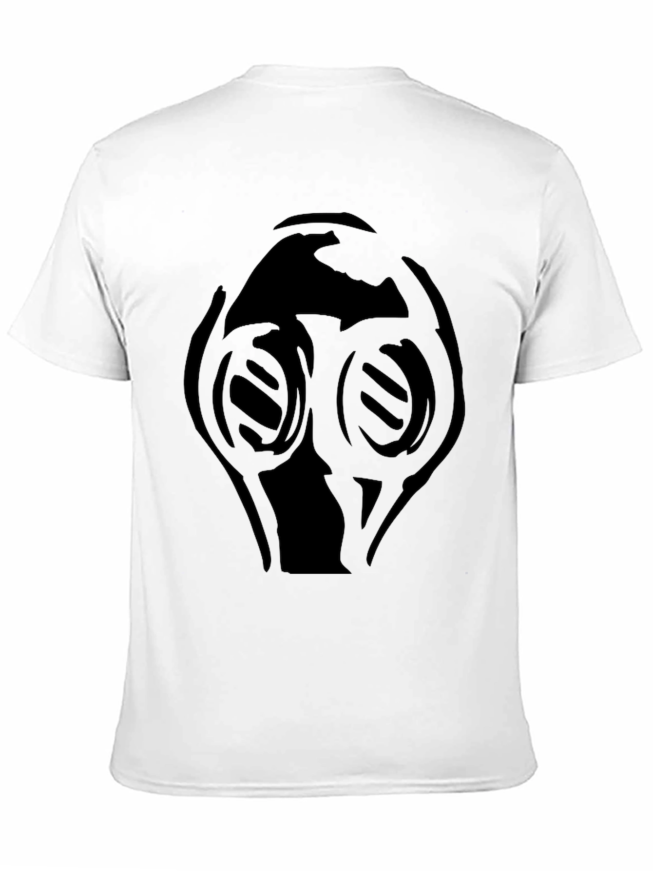 Black T-Shirt with Gas Mask Graphic