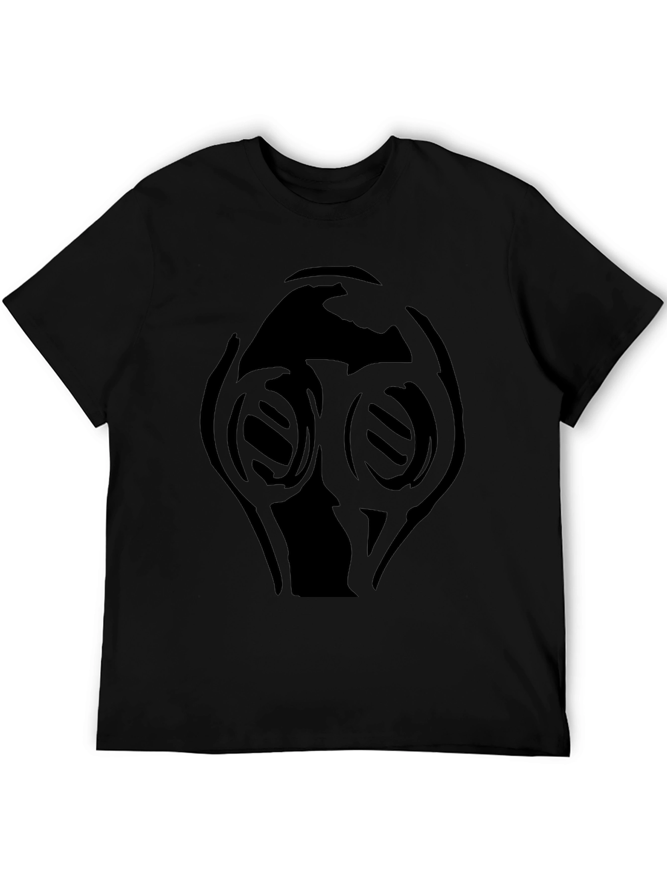 Black T-Shirt with Gas Mask Graphic
