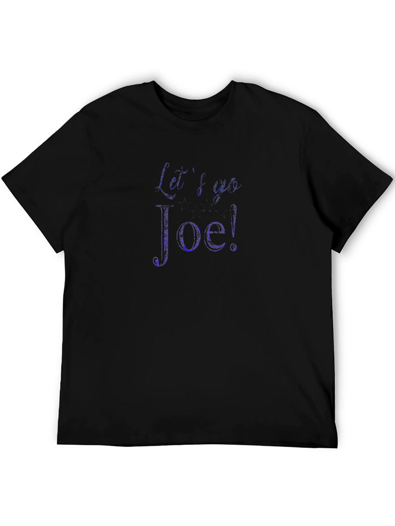 Lets Go Joe! Black Crew Neck T-Shirt