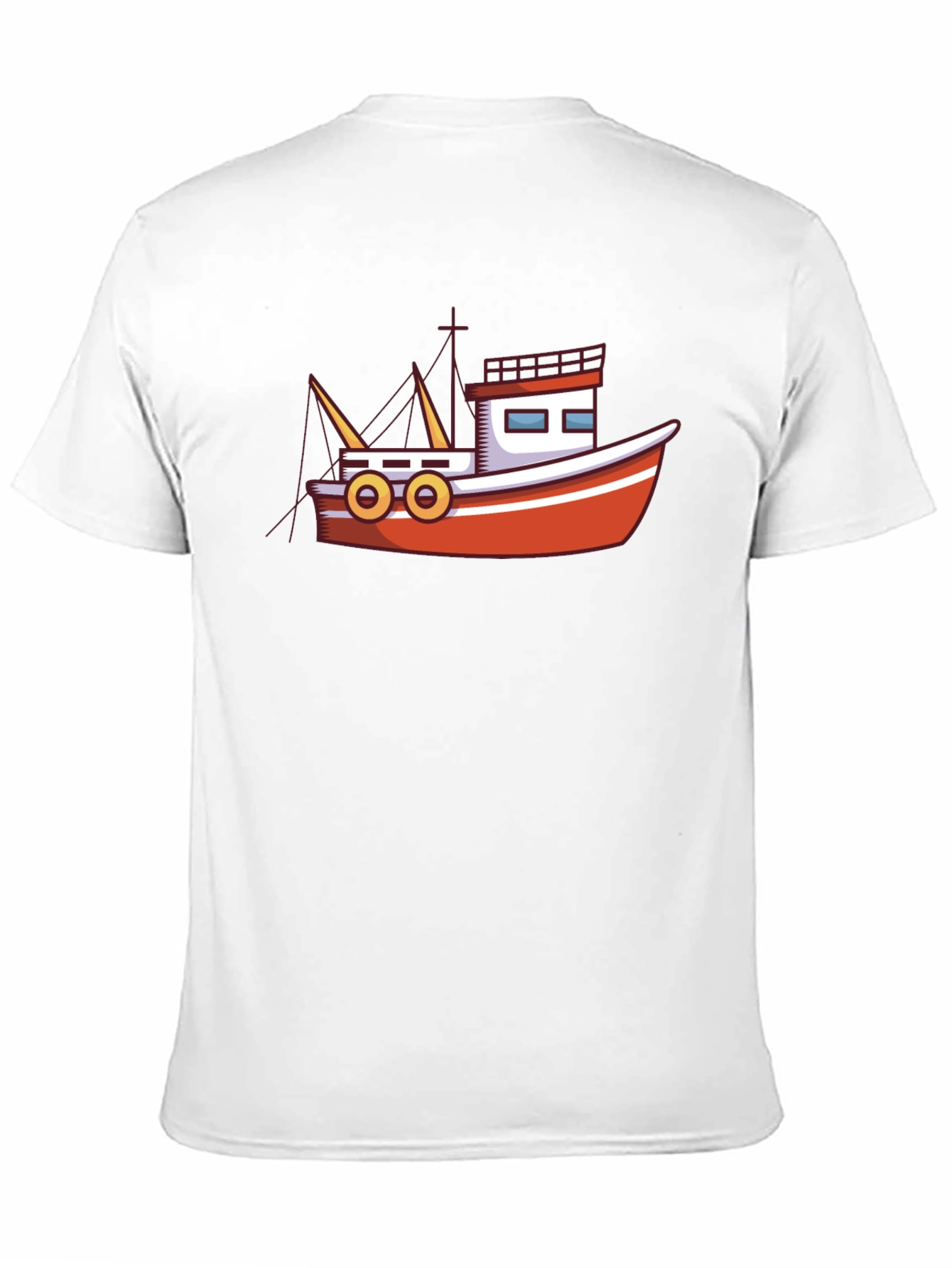 Boat Graphic Black T-Shirt