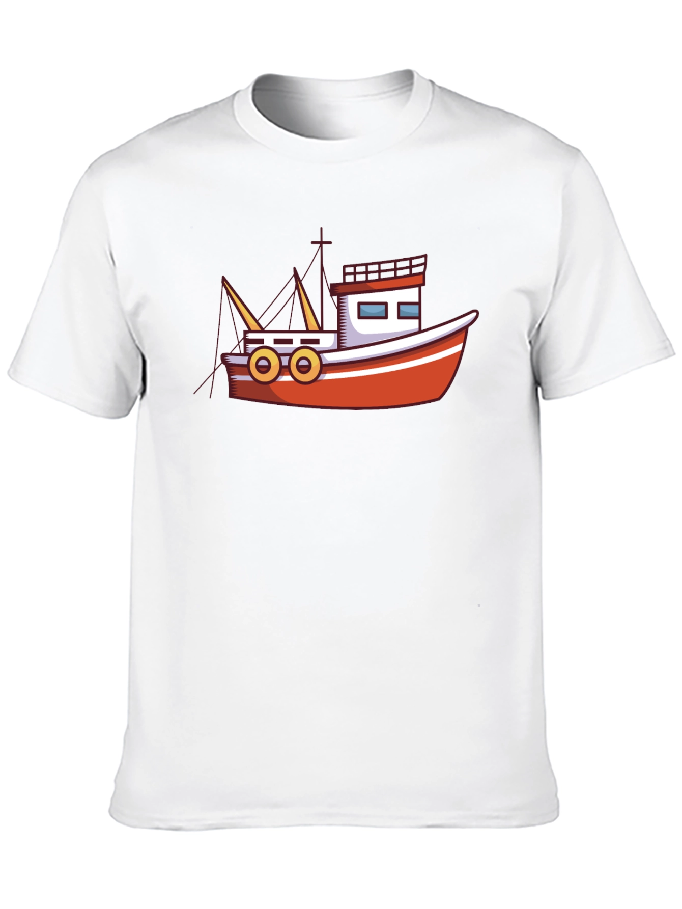 Boat Graphic Black T-Shirt