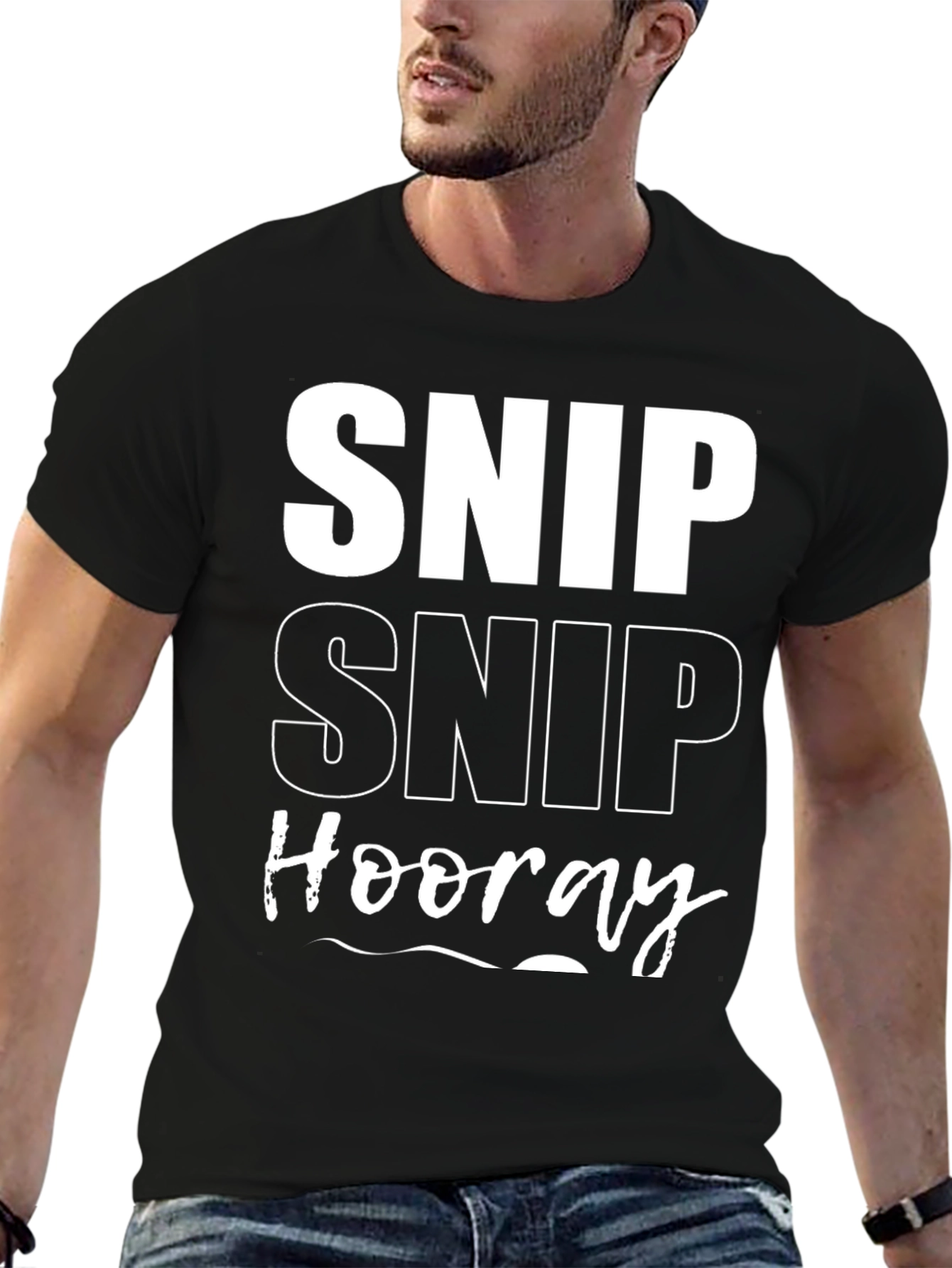 Snip Snip Hooray T-Shirt Funny Mens Tee