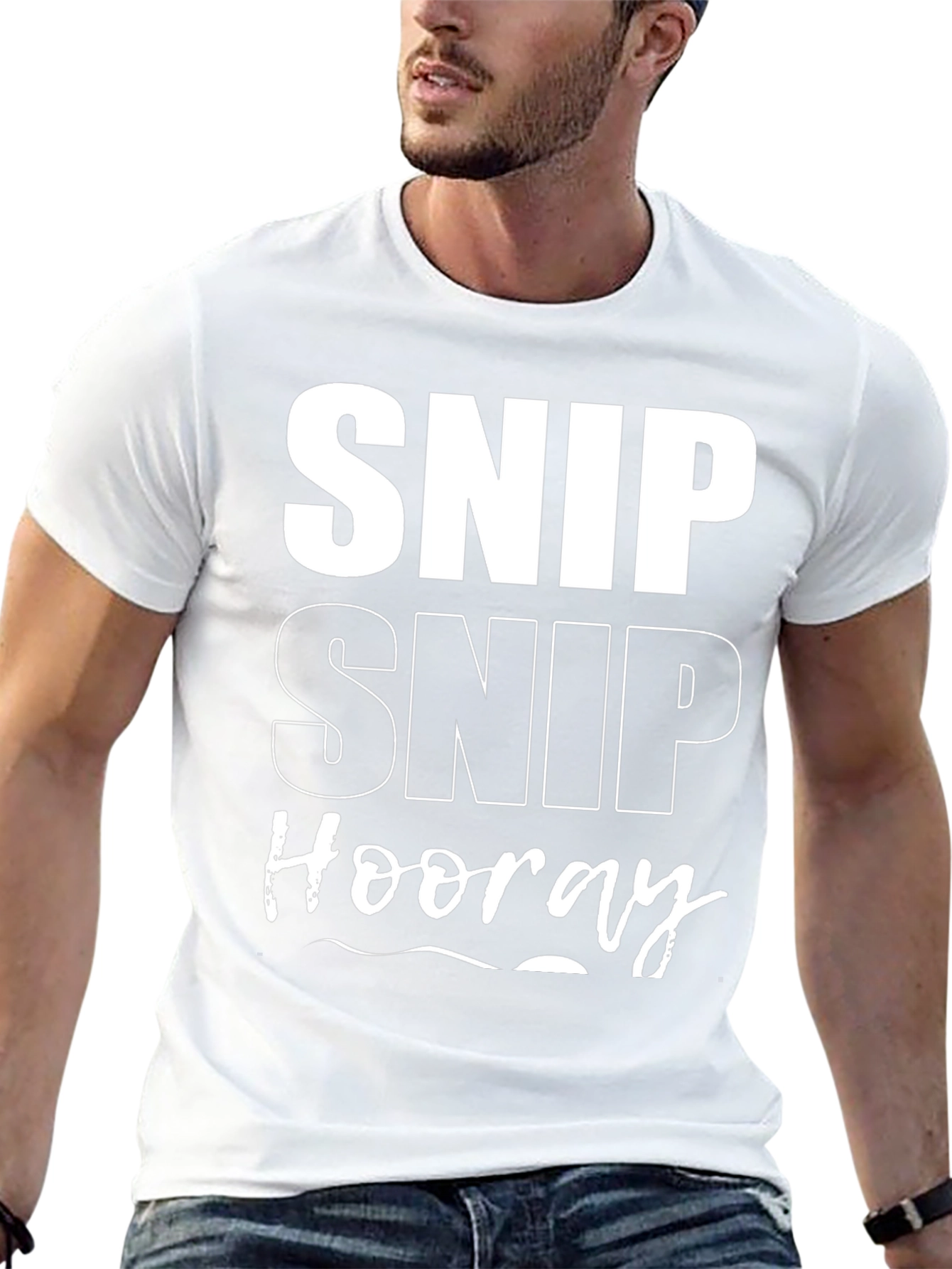 Snip Snip Hooray T-Shirt Funny Mens Tee