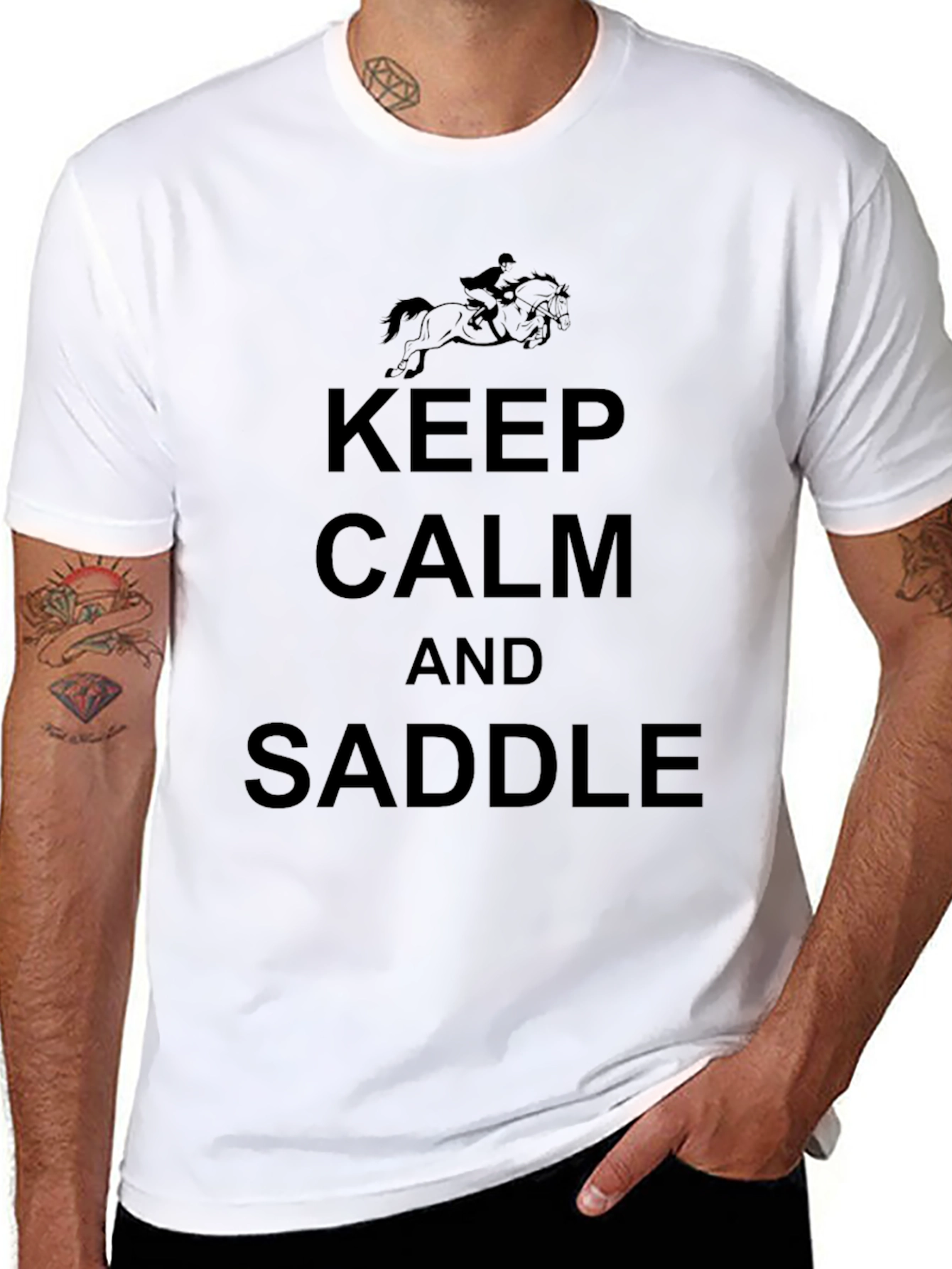 Keep Calm and Saddle T-Shirt