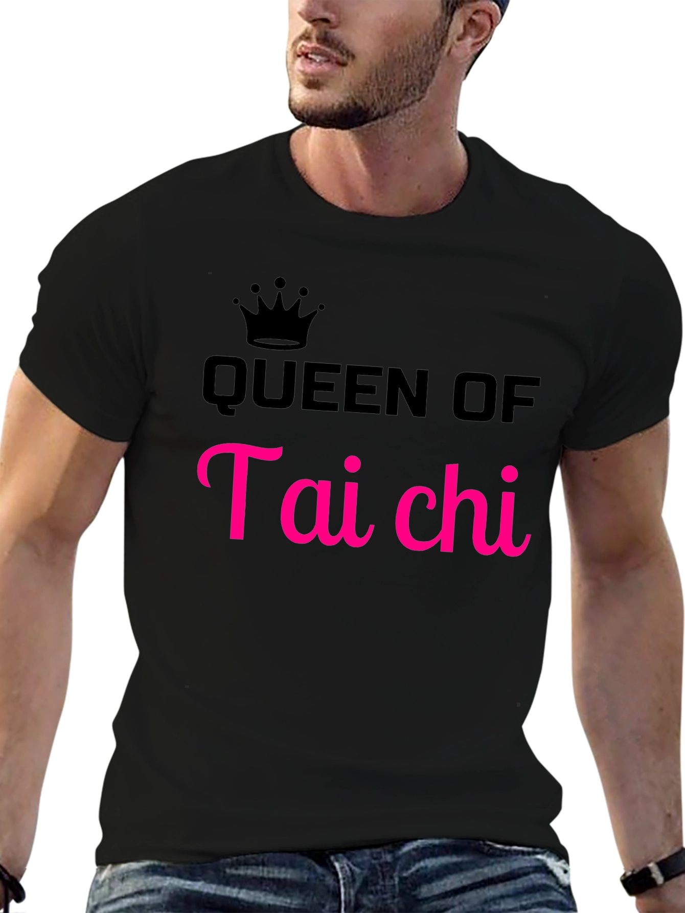 Queen of Tai Chi Graphic Tee - Black