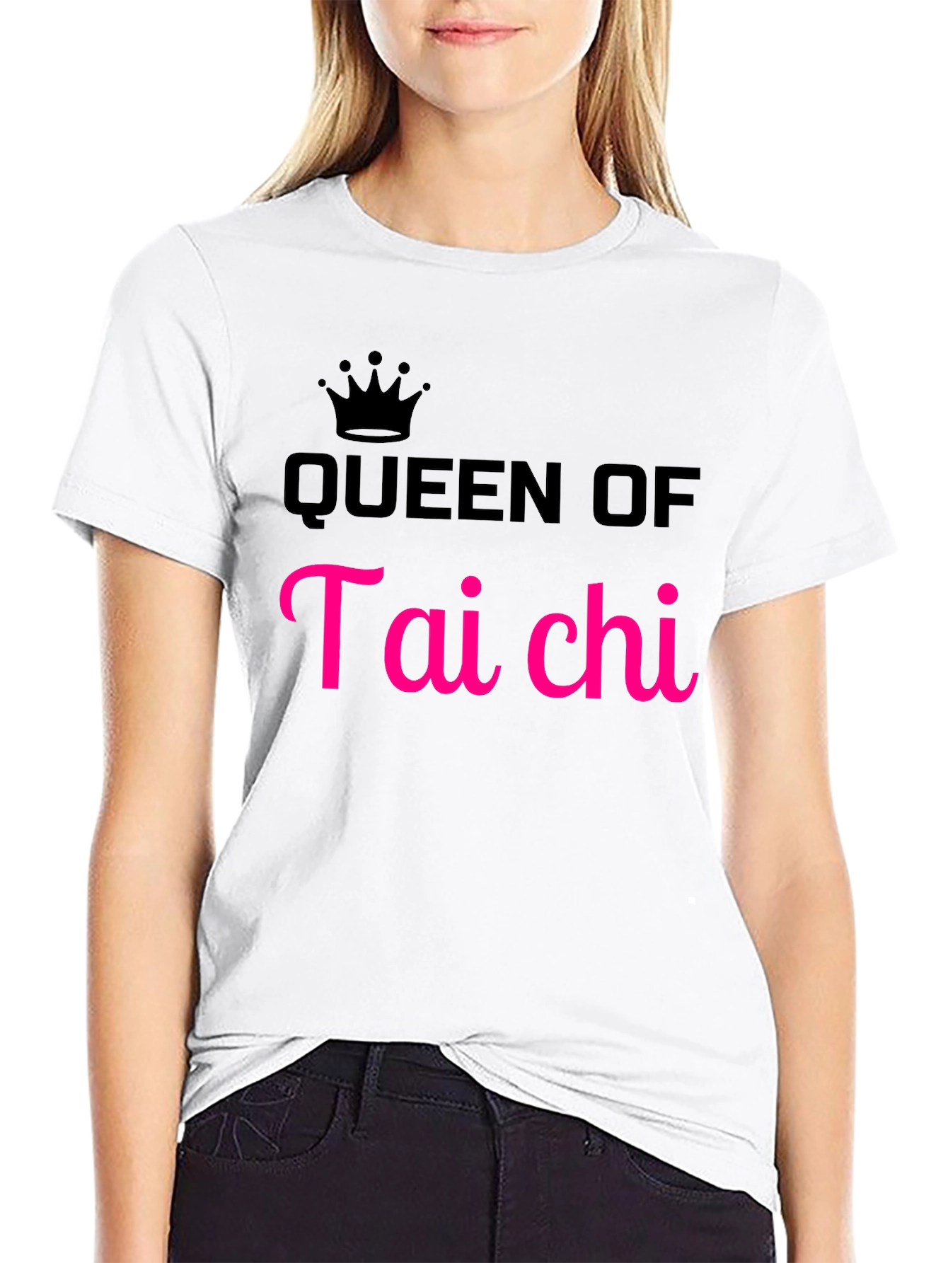 Queen of Tai Chi Graphic Tee - Black