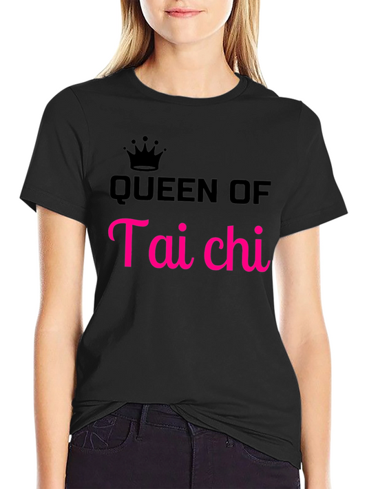 Queen of Tai Chi Graphic Tee - Black
