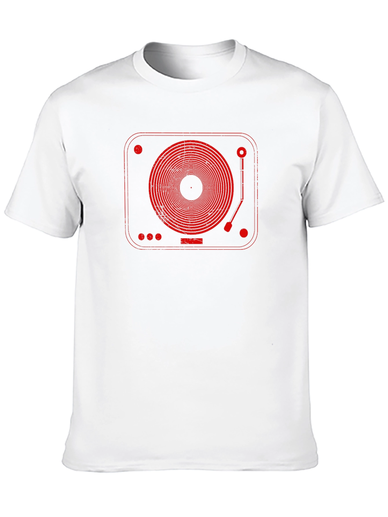 Retro Turntable Graphic Tee - Music Lovers T-Shirt