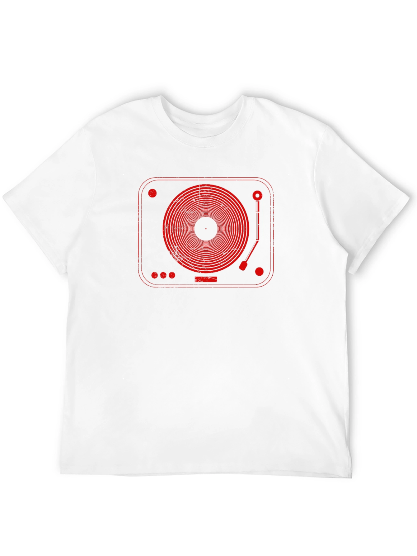 Retro Turntable Graphic Tee - Music Lovers T-Shirt
