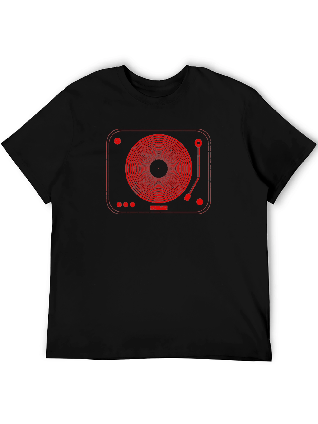 Retro Turntable Graphic Tee - Music Lovers T-Shirt
