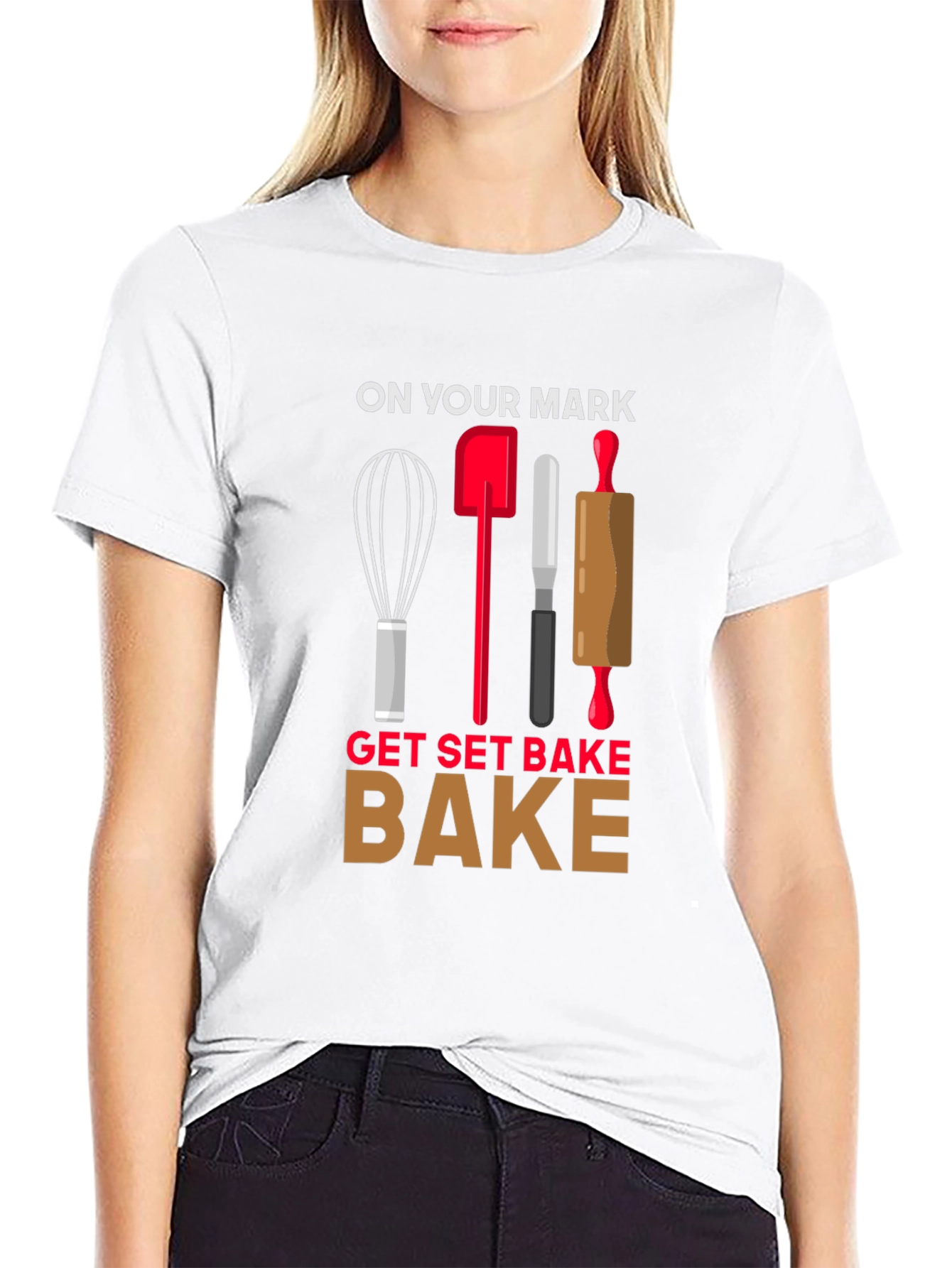 On Your Mark Get Set Bake T-Shirt