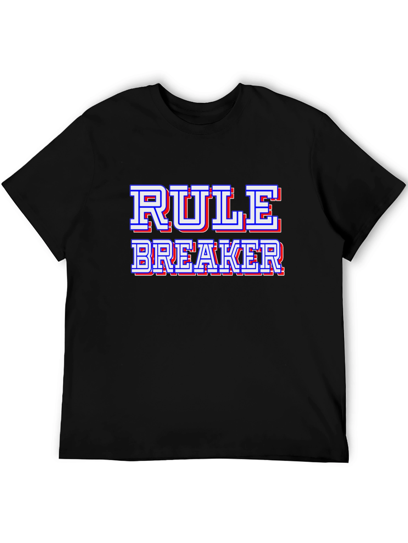 Rule Breaker Black Graphic Tee